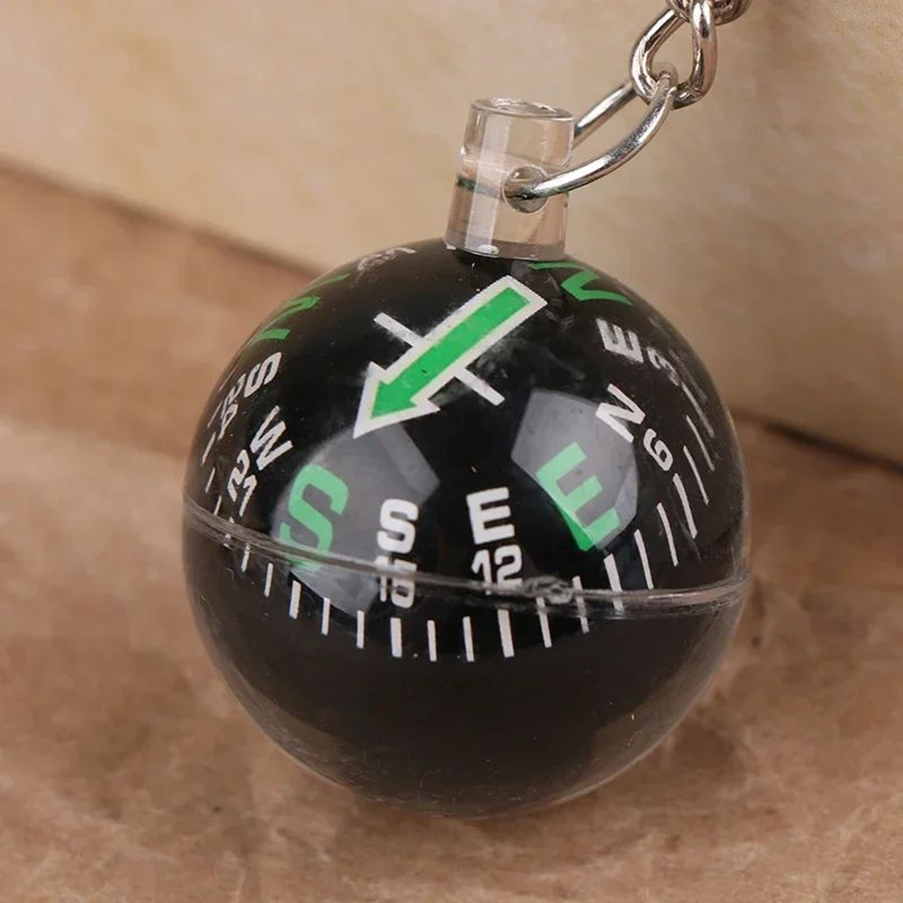 Portable Keychain Compass  Mini Survival Emergency Direction Finder For Hiking  Travel 5