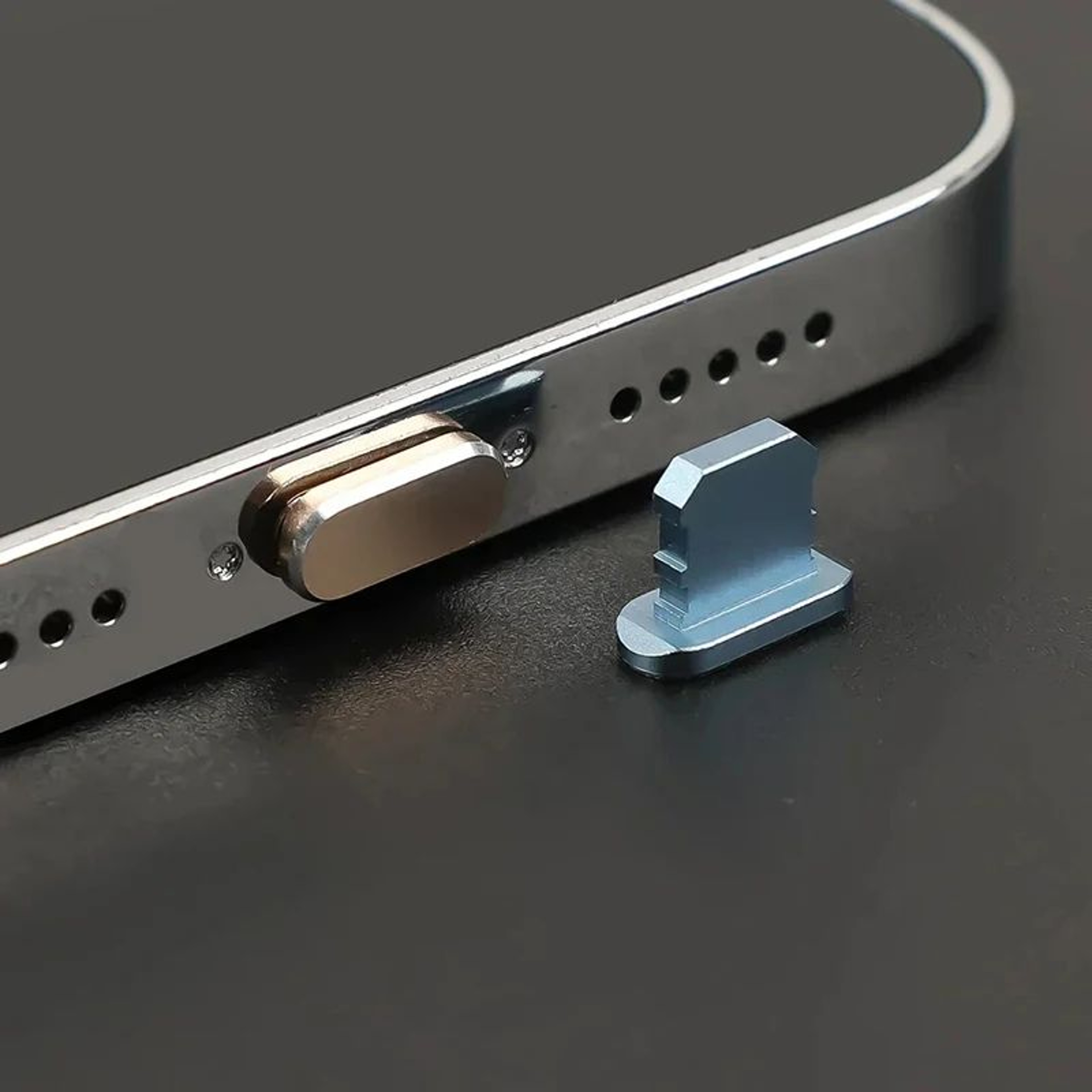Metal Lightning Port Dust Plug For IPhone  Charging Port Protector Against Lint  Debris 3