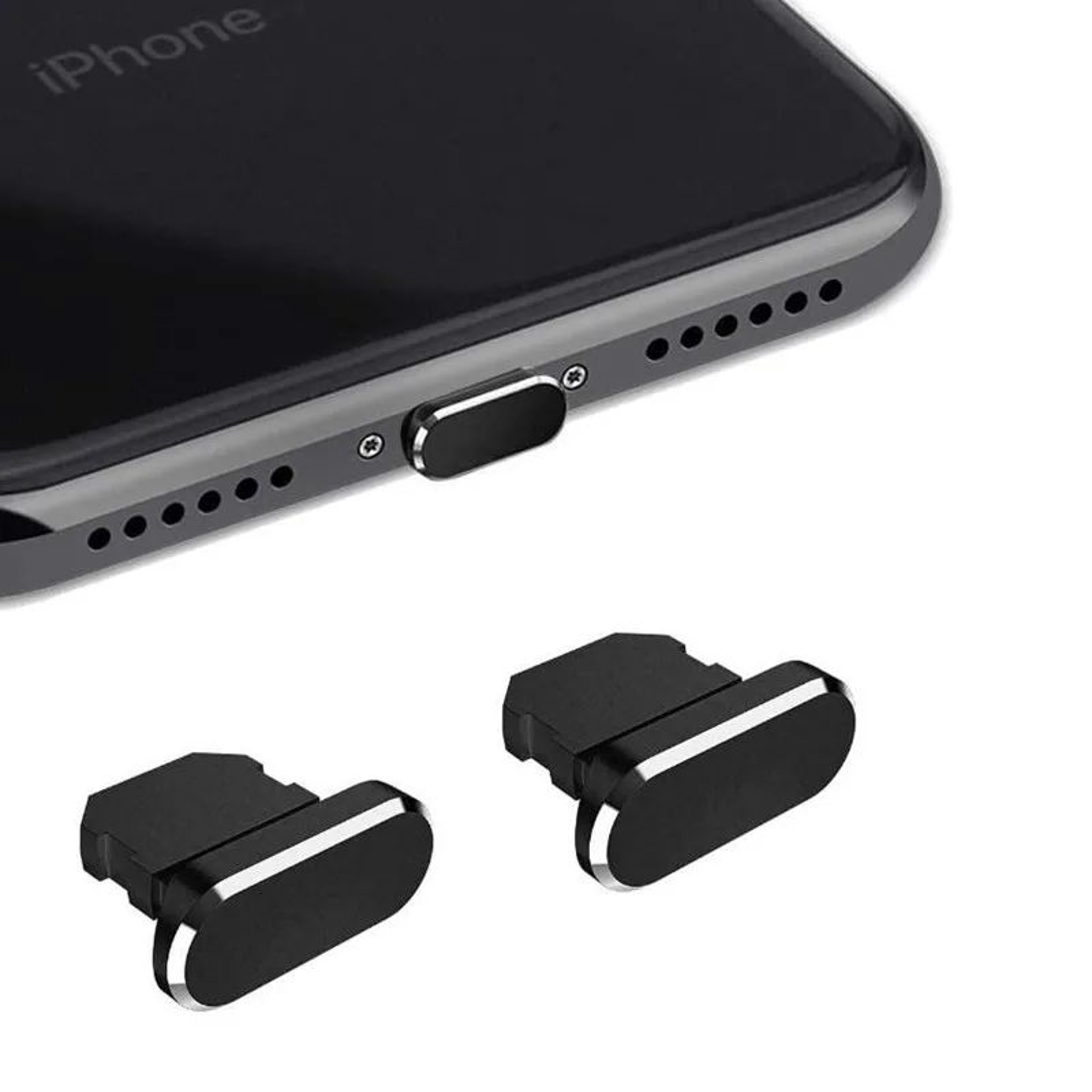 Metal Lightning Port Dust Plug For IPhone  Charging Port Protector Against Lint  Debris 6