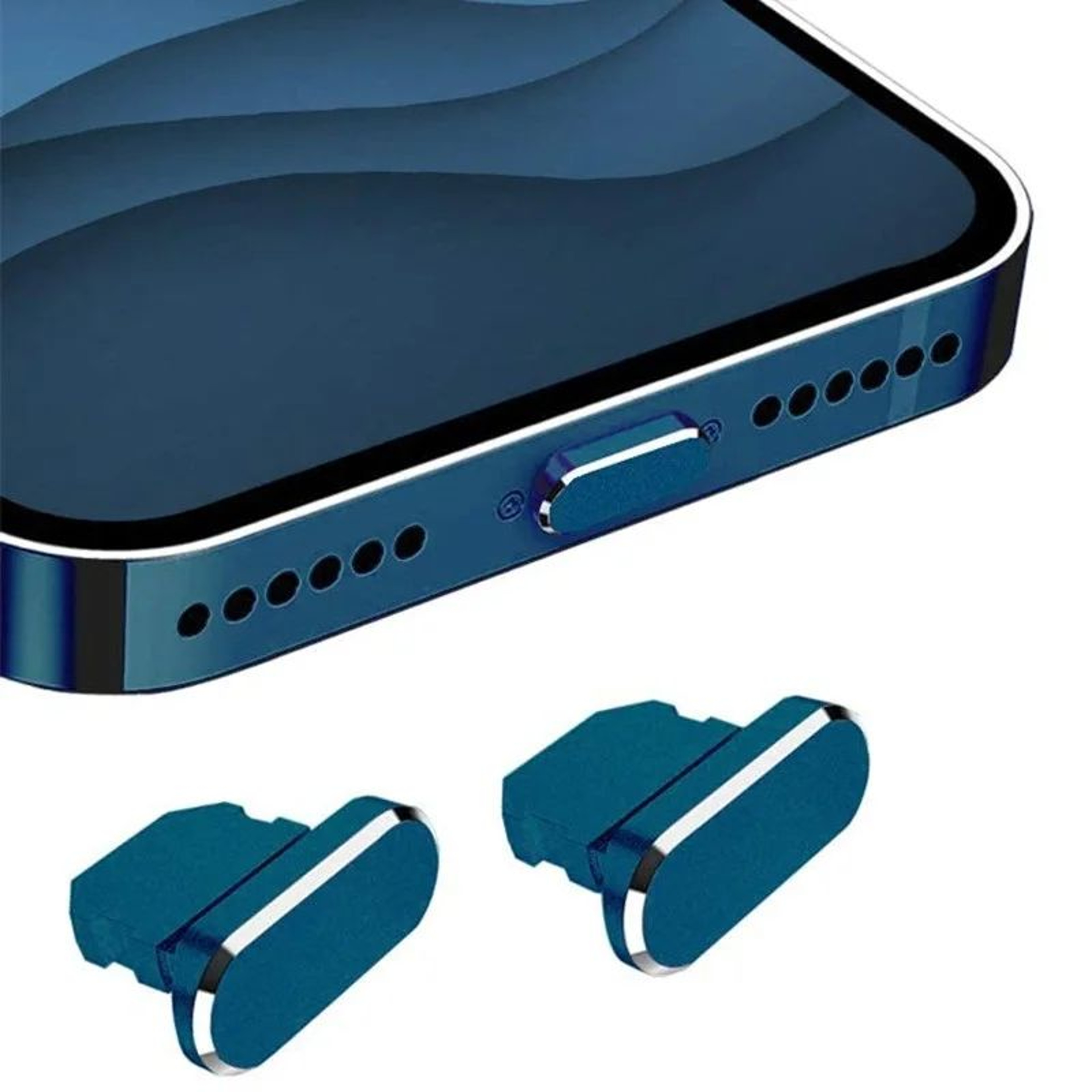 Metal Lightning Port Dust Plug For IPhone  Charging Port Protector Against Lint  Debris 10