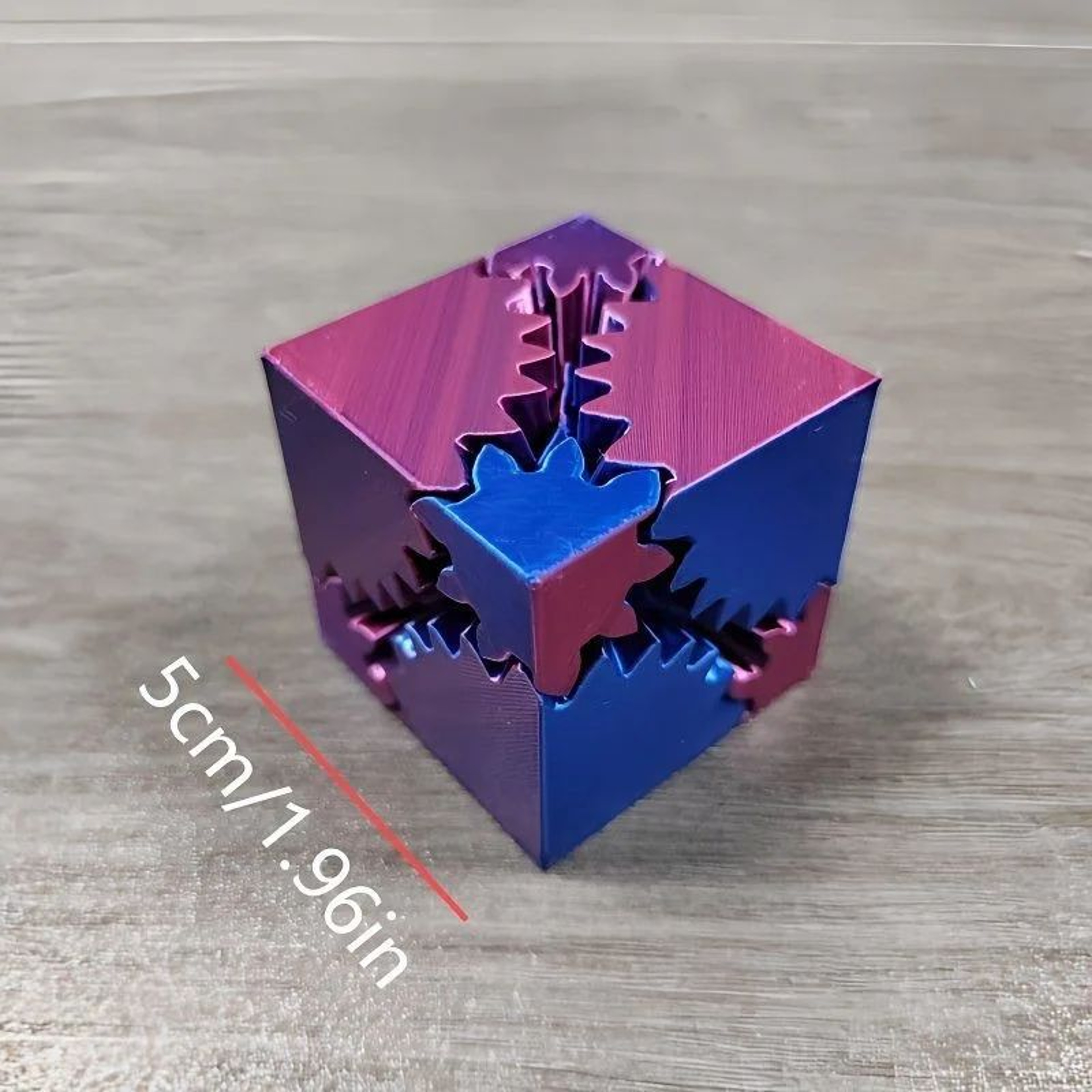 3D Printed Spin Fidget Cube Stress Relief Desk Toy For Focus Calm  Anxiety Support 4