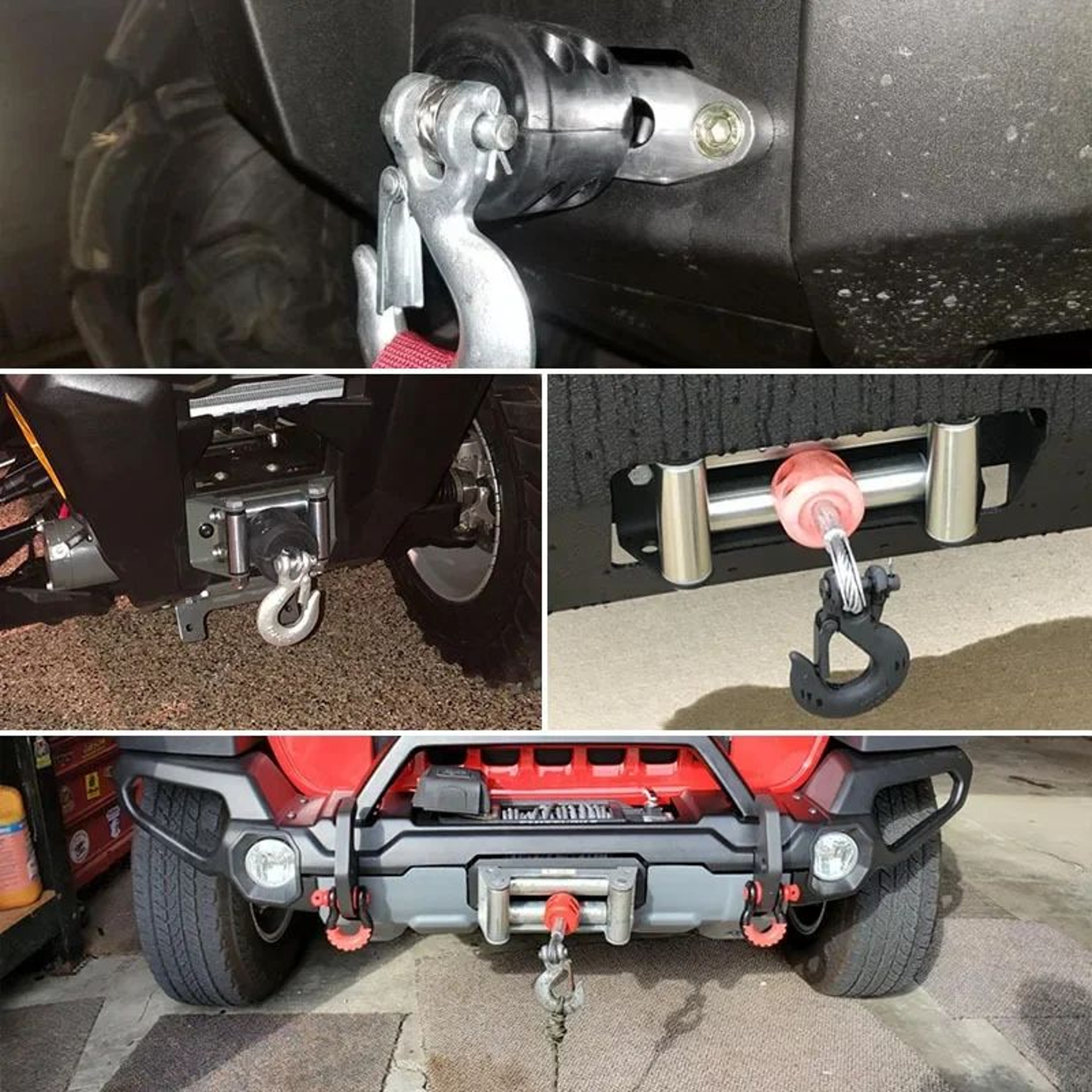 Rubber Winch Hook Stopper  Cable Protector For OffRoad Vehicles 3
