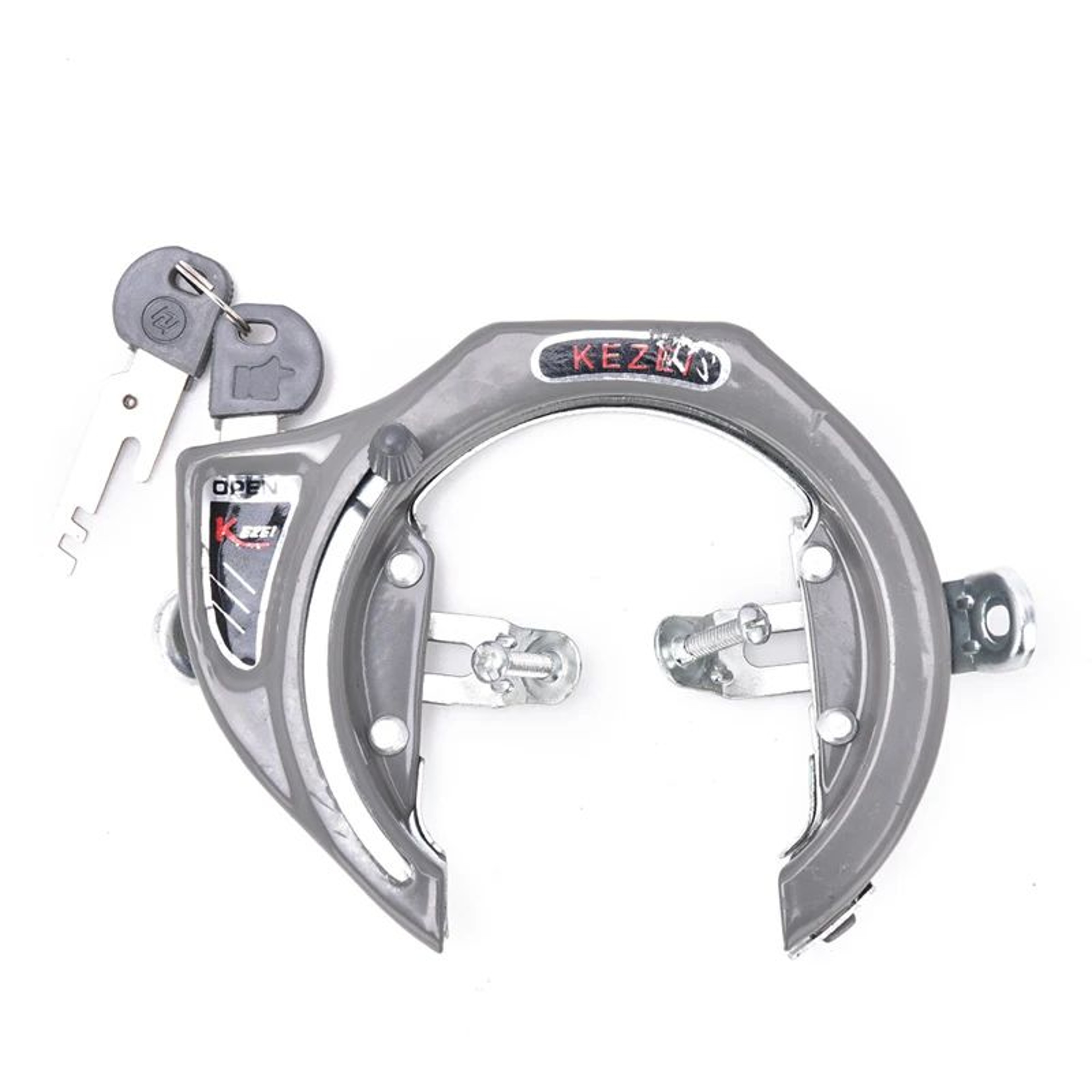 HeavyDuty Metal Horseshoe Bike Lock With Keys AntiTheft Bicycle Padlock For MTB  City Bikes 1