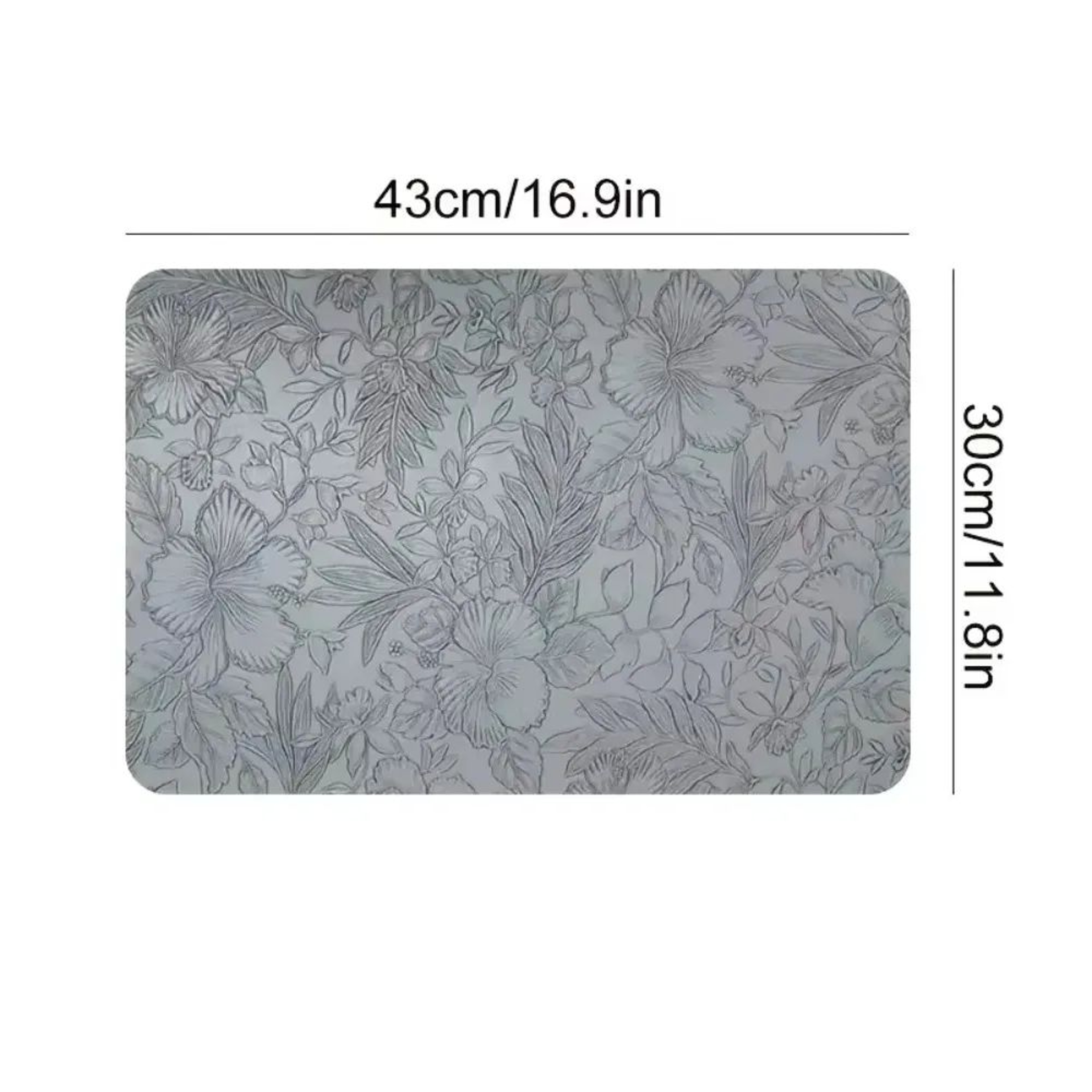 TwoTone Faux Leather Placemats  Reversible HeatResistant  WipeClean Table Mats For Modern Dining 1