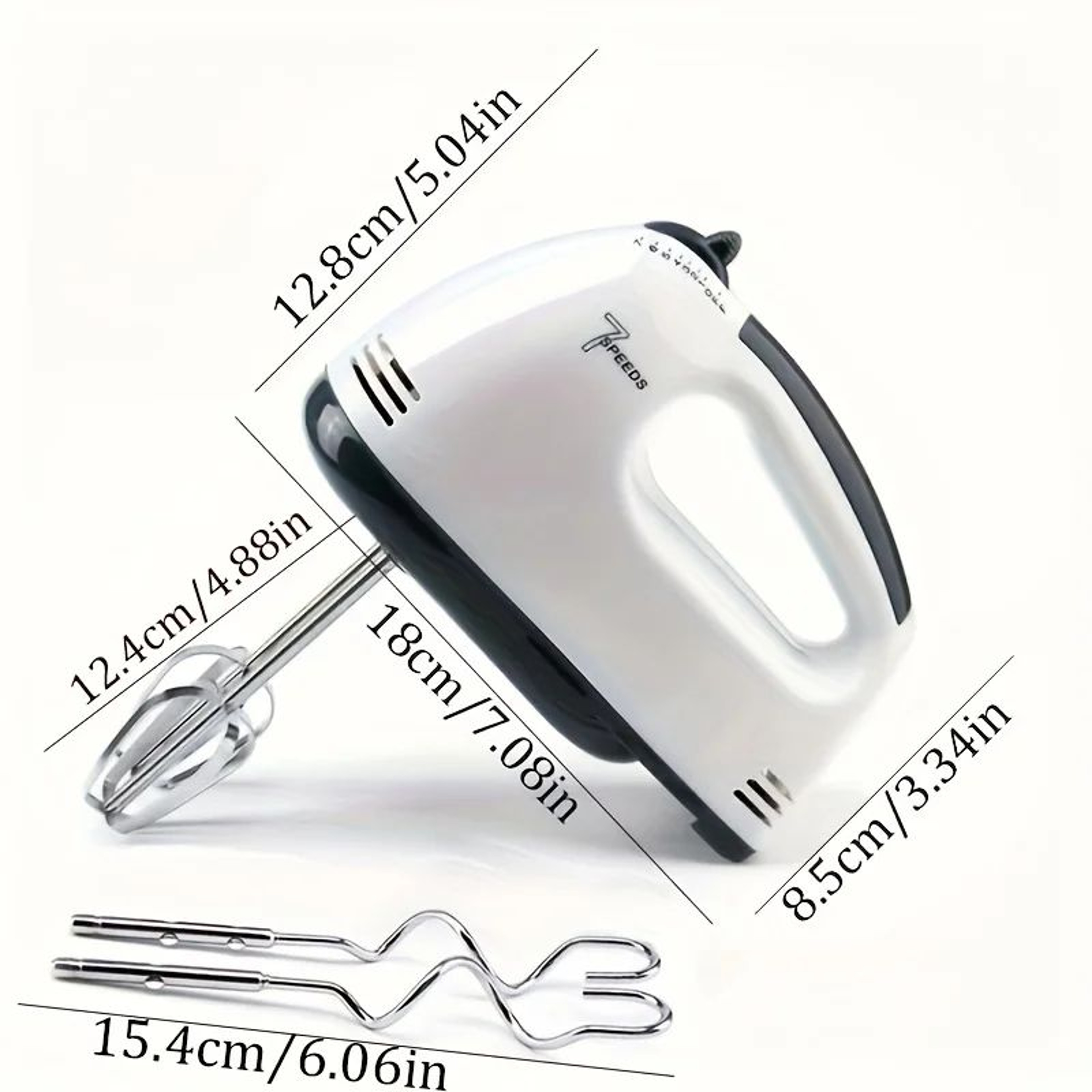 PowerWhisk Electric Hand Mixer With Spiral Whisk  Dough Hooks 1