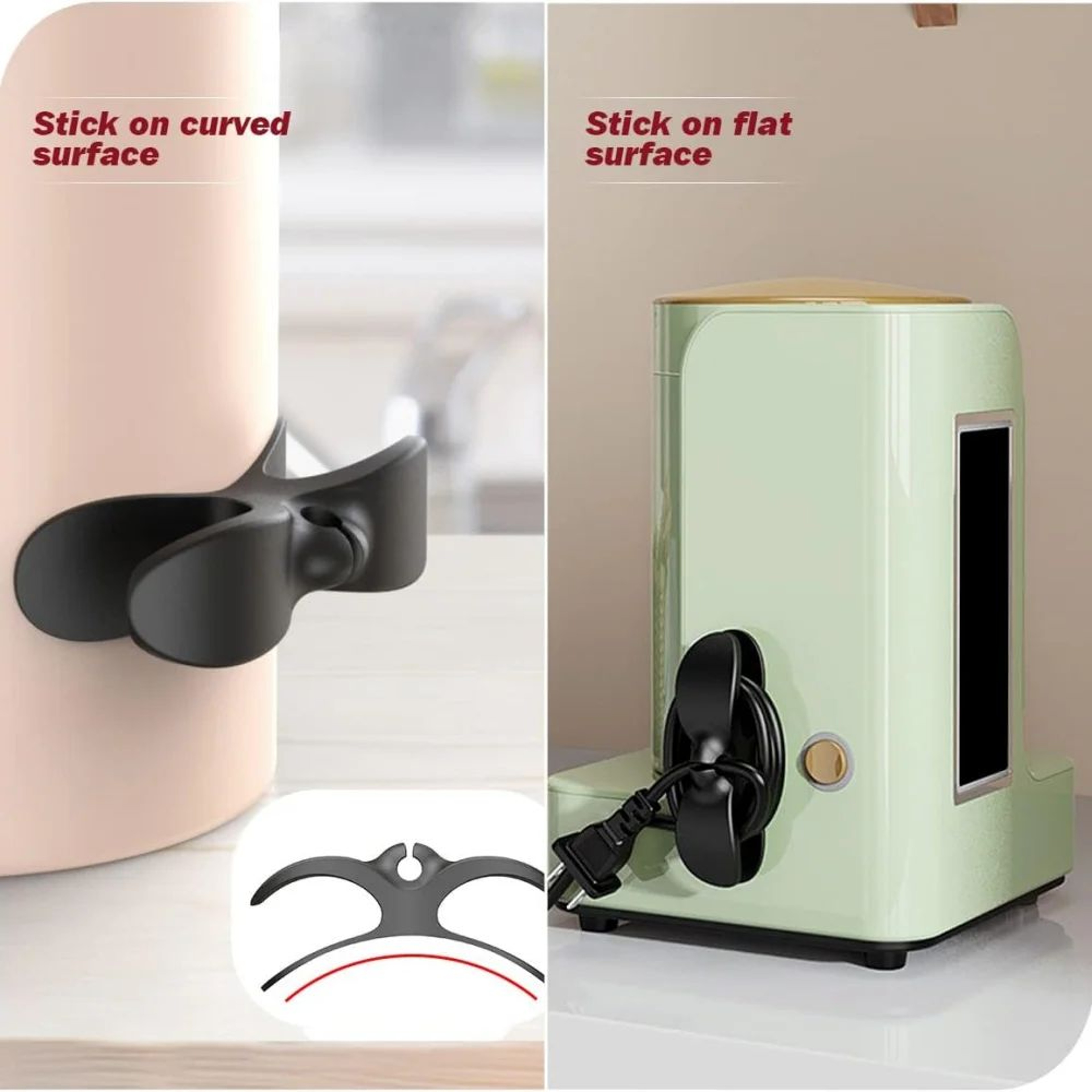 Universal Kitchen Appliance Cord Organizer Clips  HeatResistant Wire Straightener  Fixer 3Pack 5