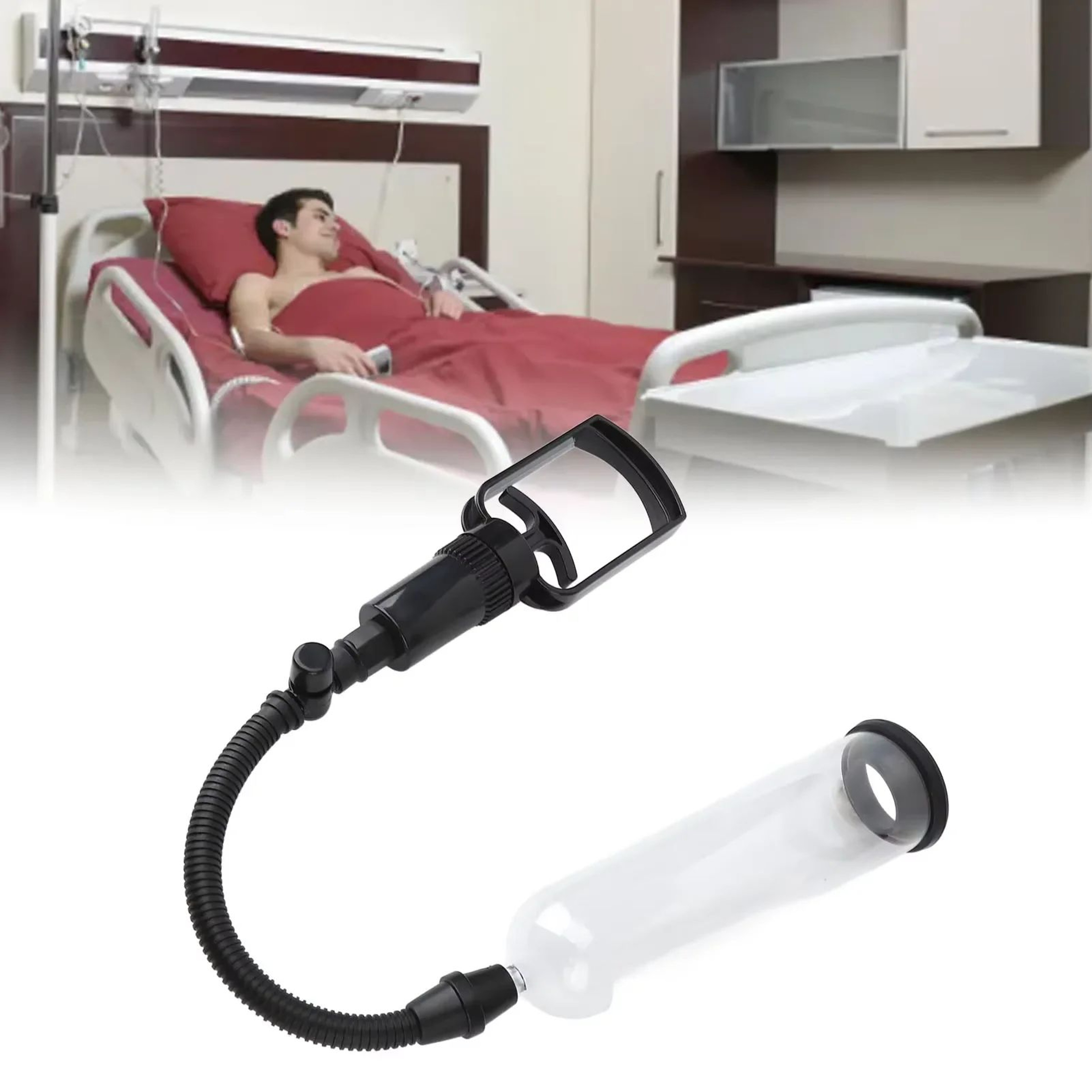 Manual Vacuum Pump Trainer For Men  Adjustable Air Pump Exerciser For Performance  Confidence 2
