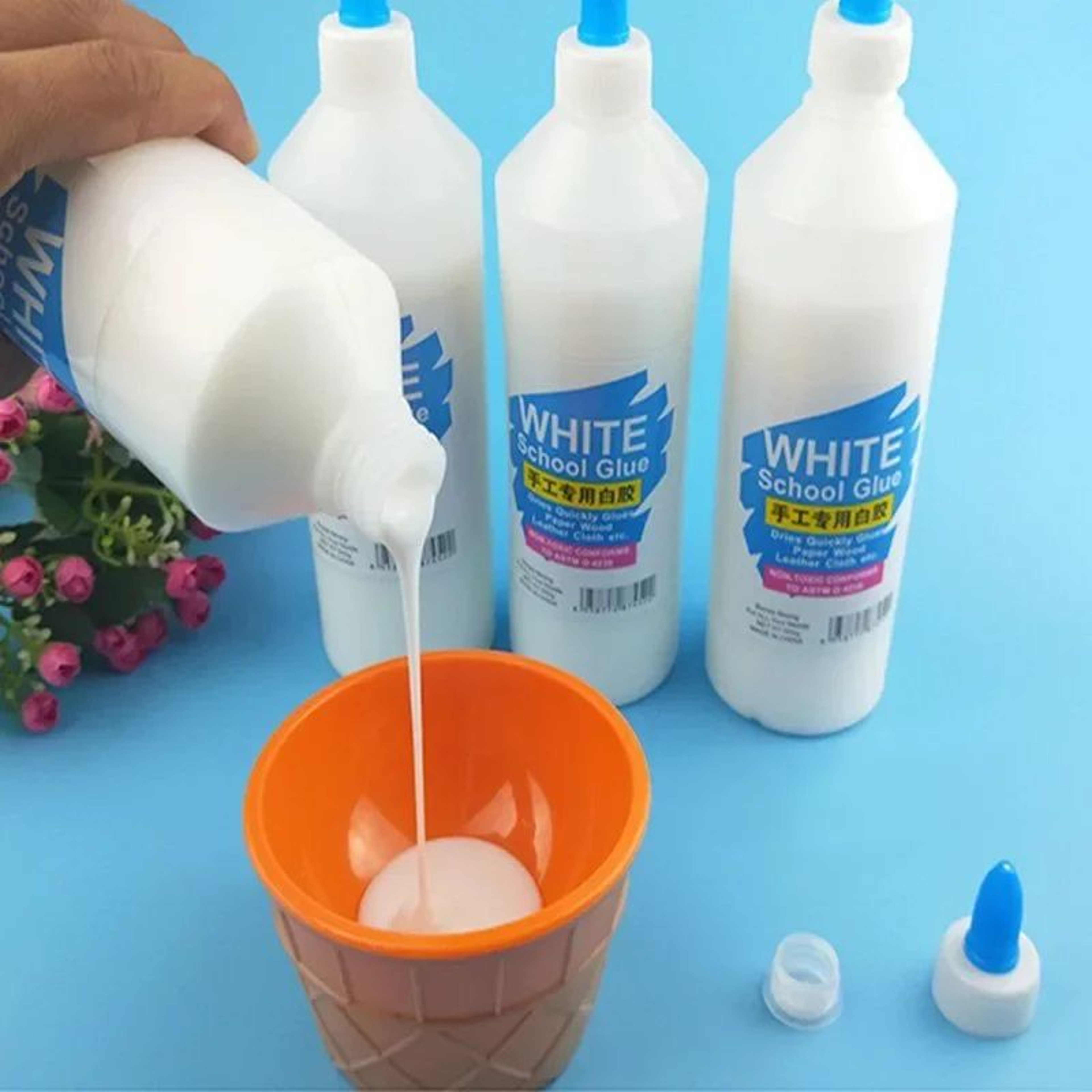 250ml FastDry White School Glue  NonToxic Liquid Adhesive For Crafts  Office Use 2