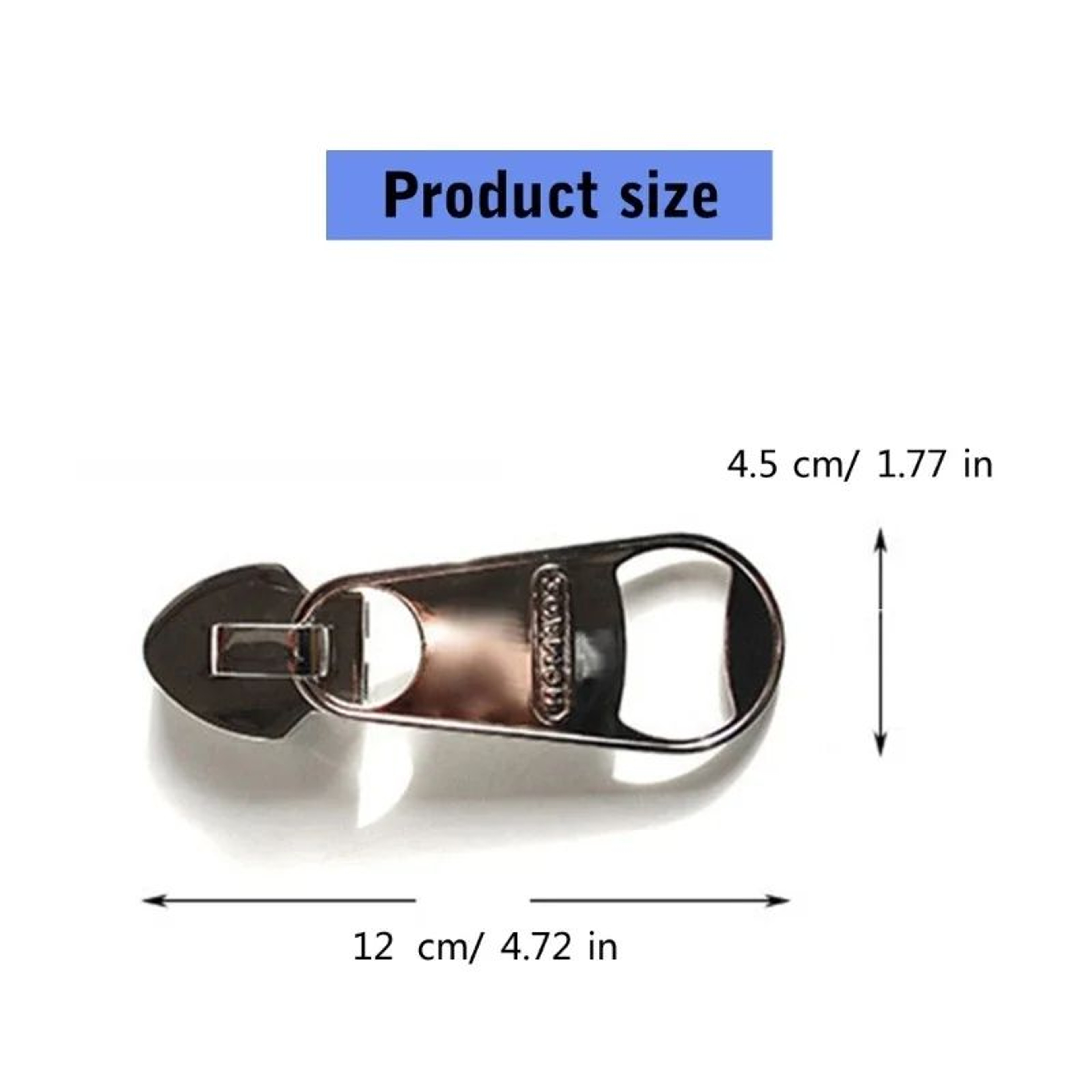 ZipperGrip Alloy Zipper Bottle Opener  ZipperShaped Beer Bottle Opener For Easy PopTop Caps 3