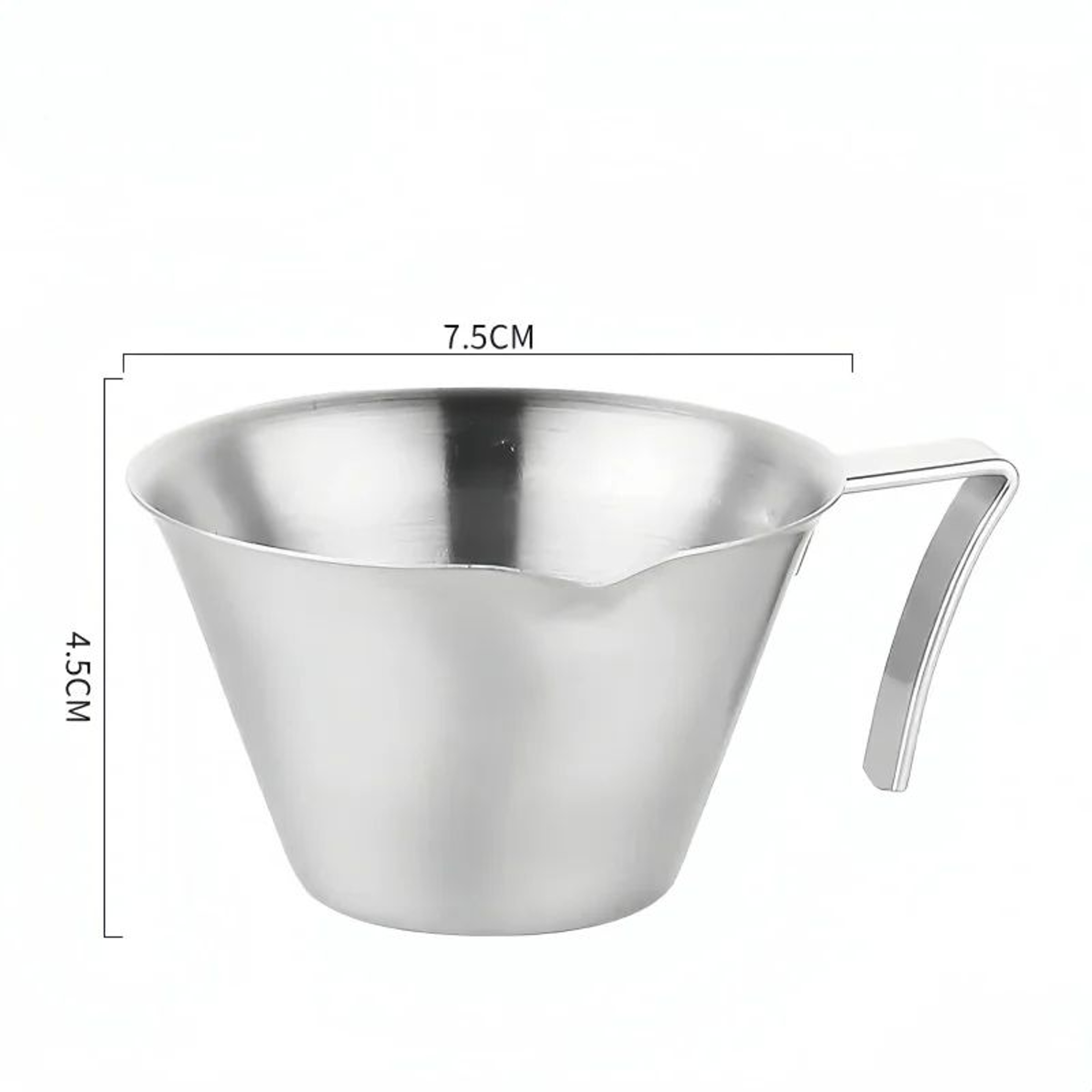 Stainless Steel Espresso Shot Measuring Cup 100ml With Dual Scale And Double Spouts 6
