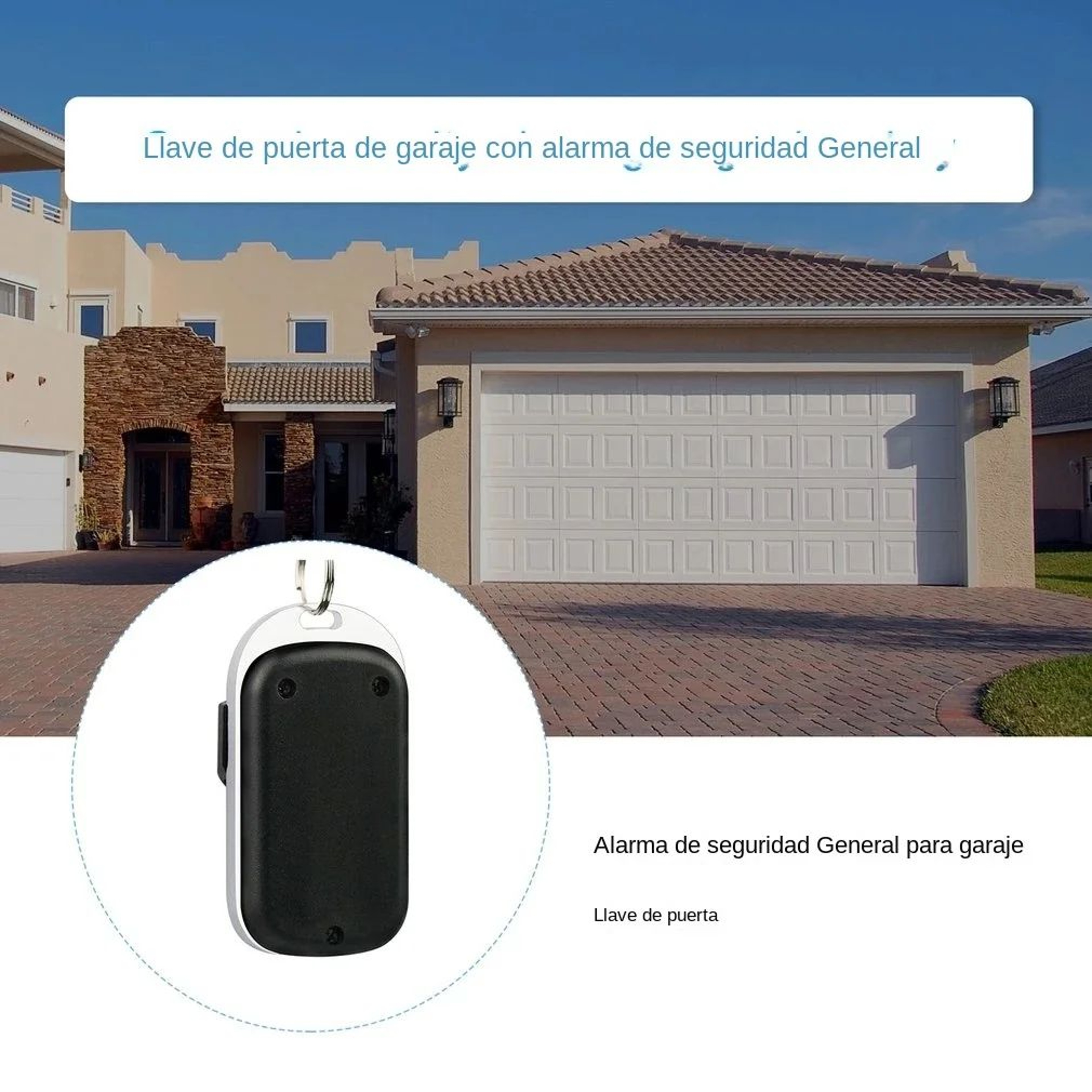 433MHz Remote Control Duplicator 4Button Metal Key Fob For Garage Doors  Gates 4