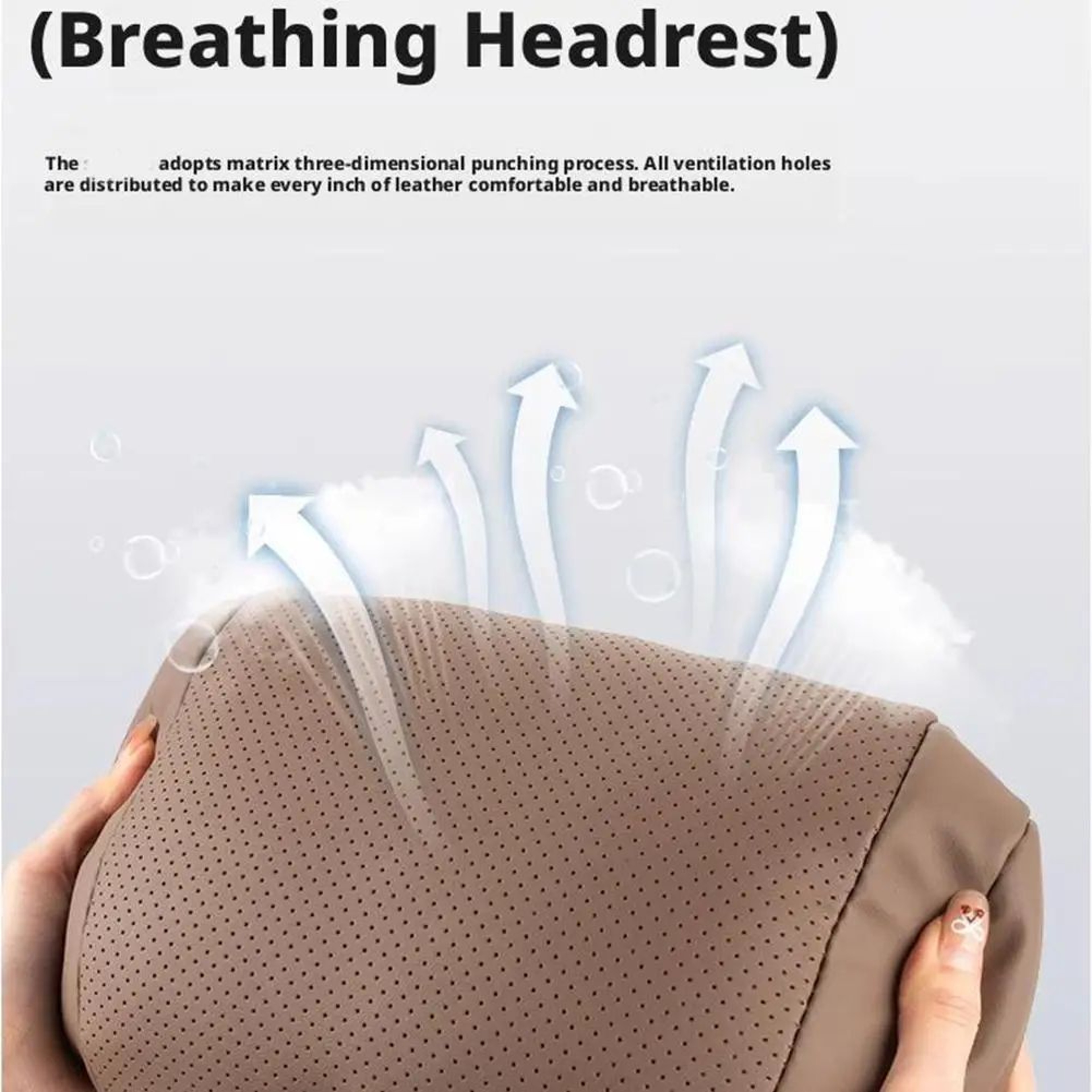 Ergonomic Memory Foam Car Headrest Pillow For Neck Support  Breathable EasyInstall MultiColor 2