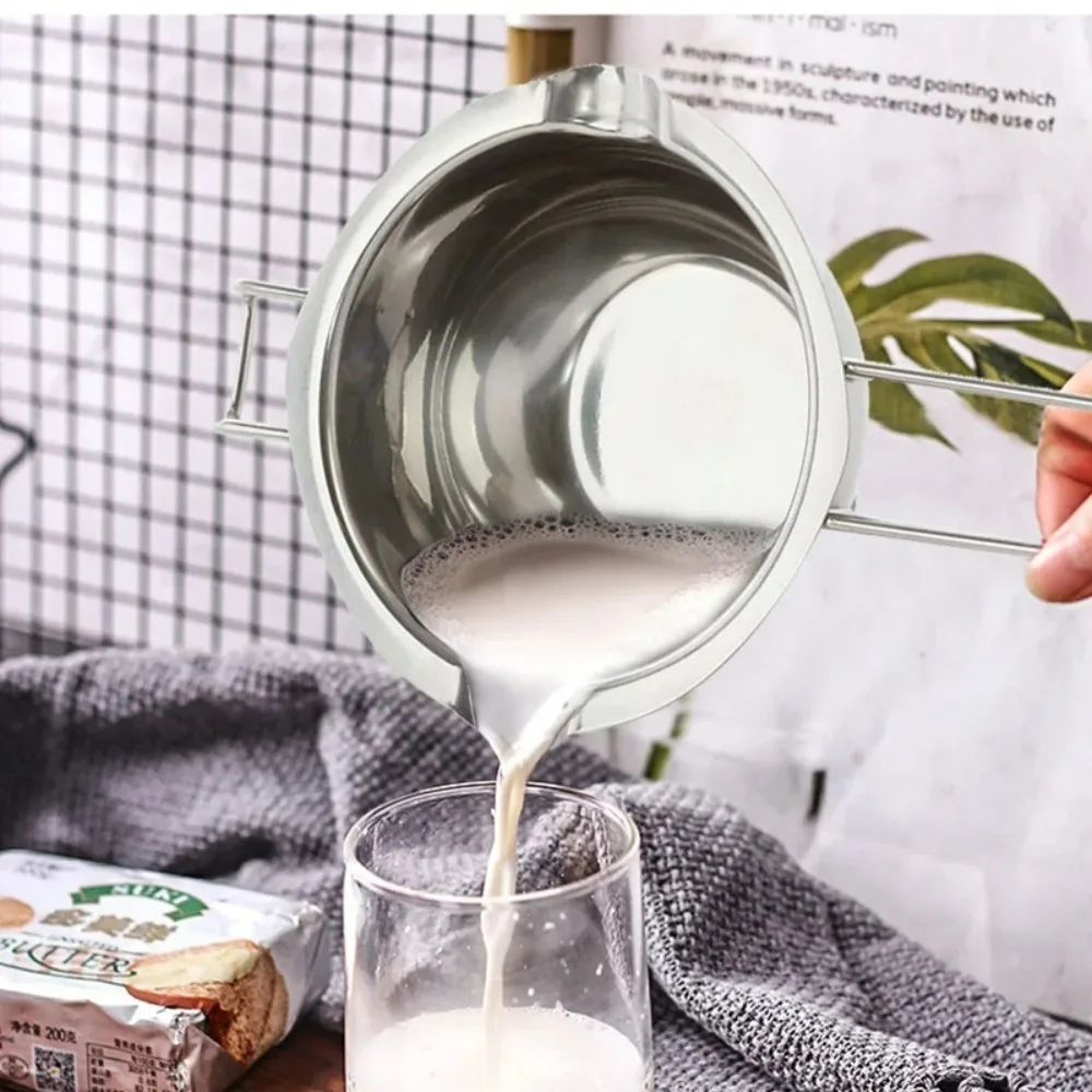Stainless Steel Wax Melting Pot With Long Handle For Candle Soap  Chocolate Making 2