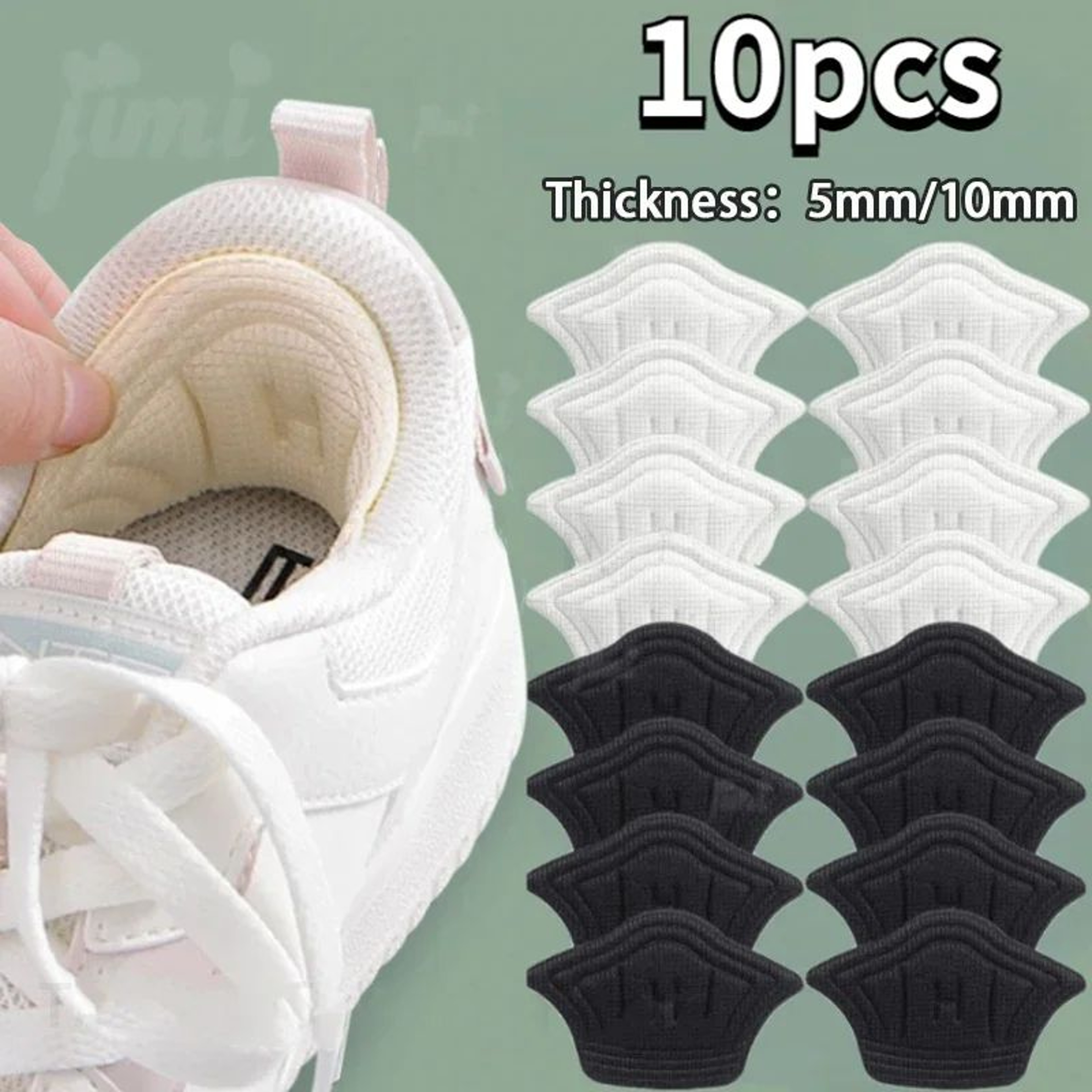 Adjustable Heel Pads For Shoes Cushioned Shoe Heel Grips 5Pair Set 0