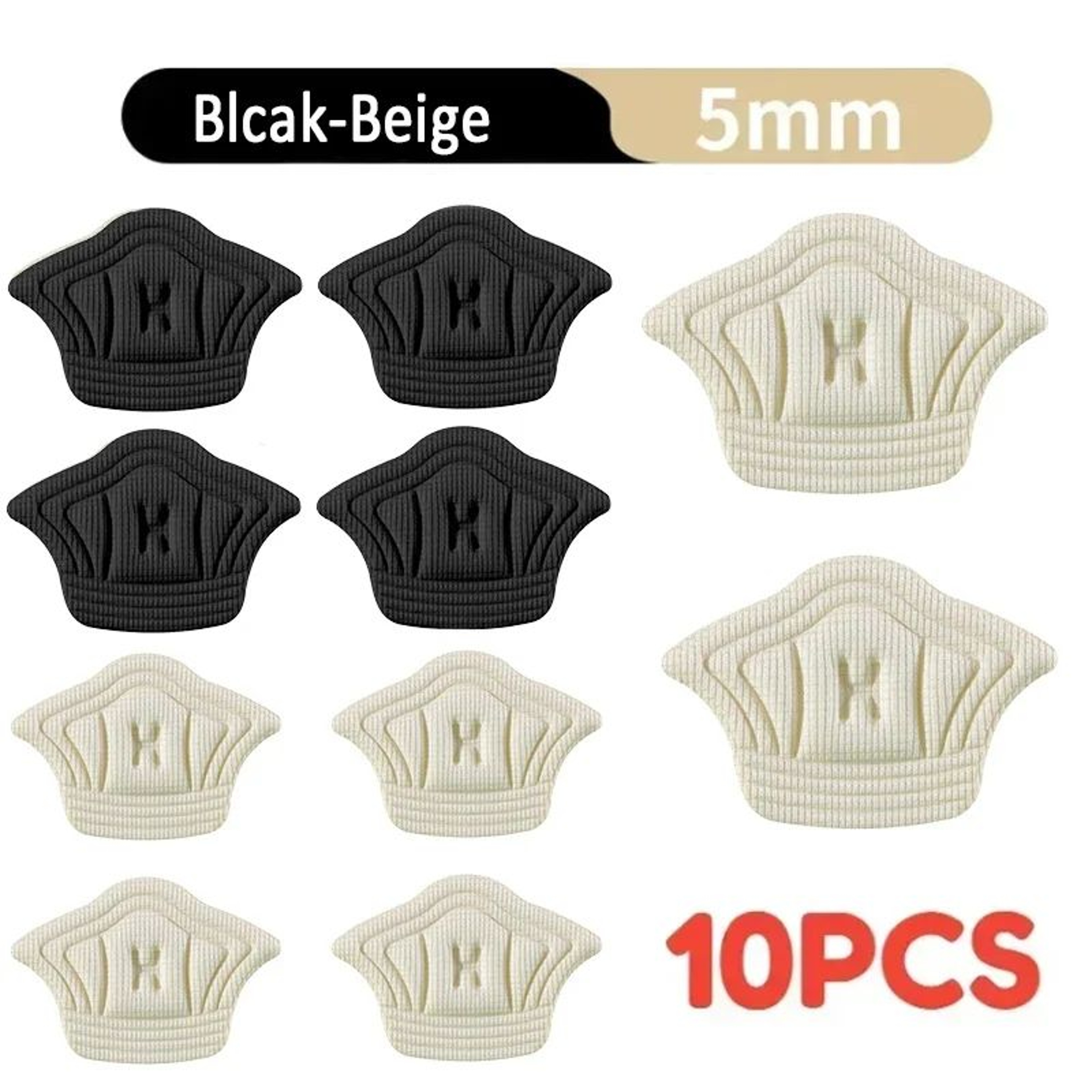 Adjustable Heel Pads For Shoes Cushioned Shoe Heel Grips 5Pair Set 7