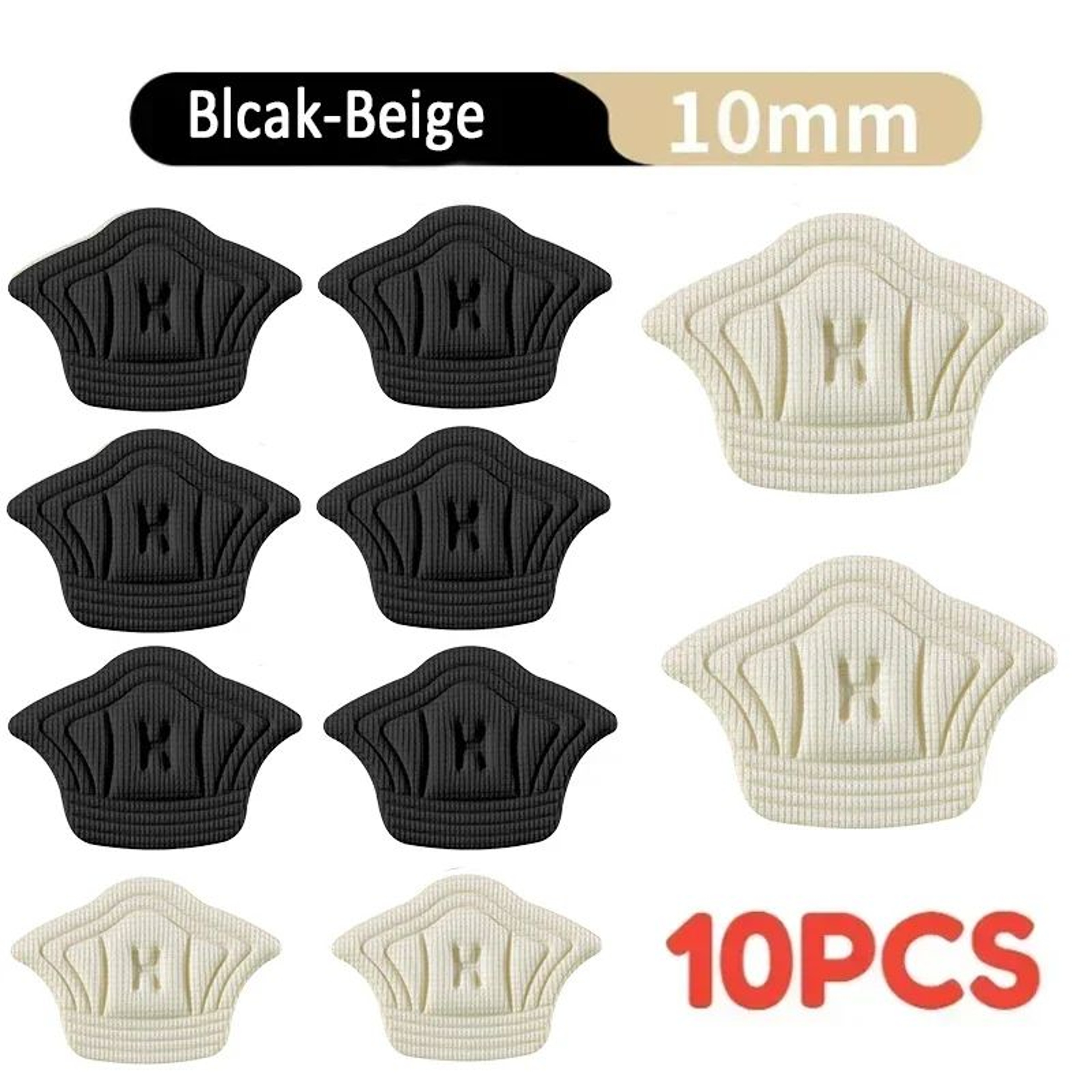 Adjustable Heel Pads For Shoes Cushioned Shoe Heel Grips 5Pair Set 12