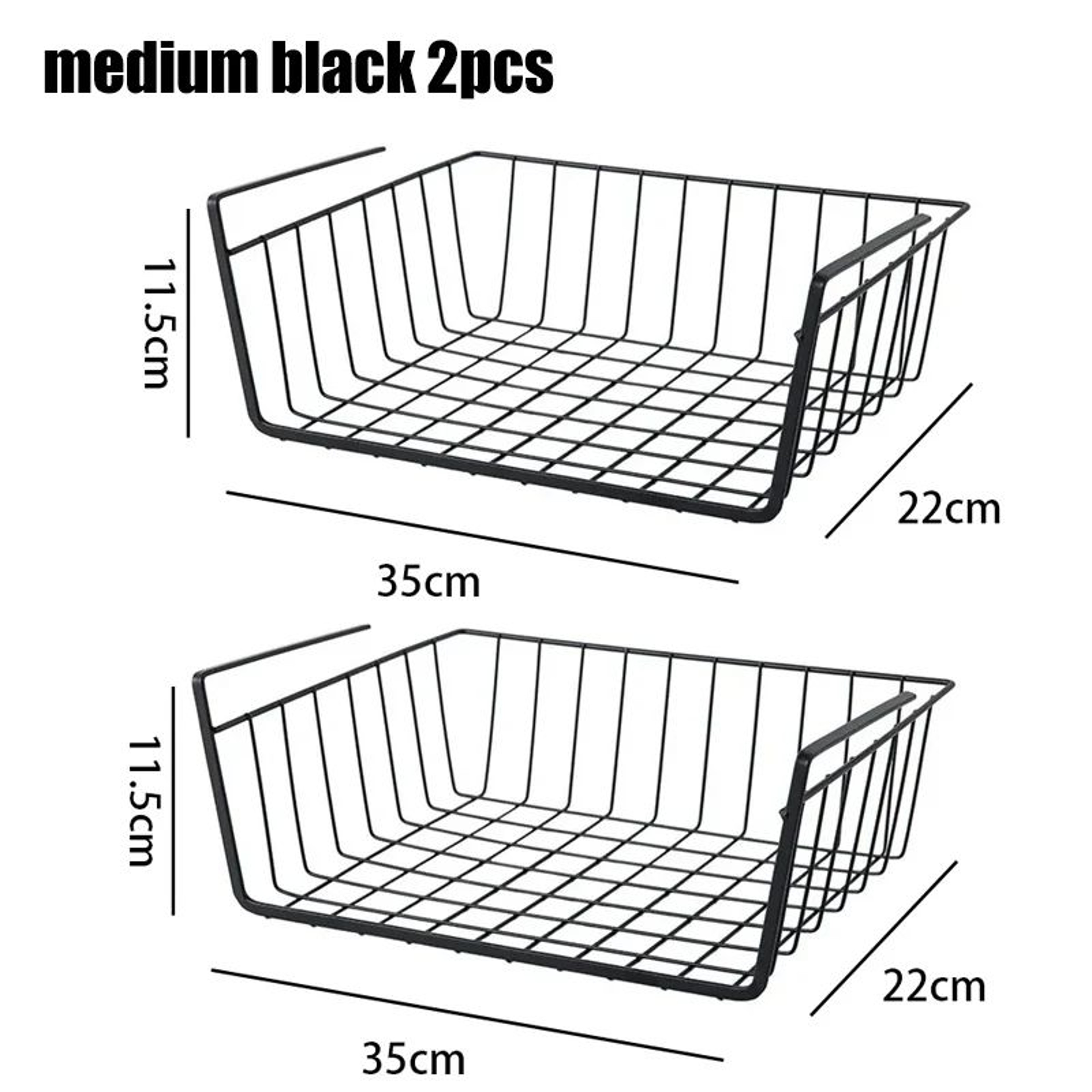 MultiFunctional Under Shelf Basket Hanging Storage Basket For Kitchen  Bathroom Perforated Metal 15