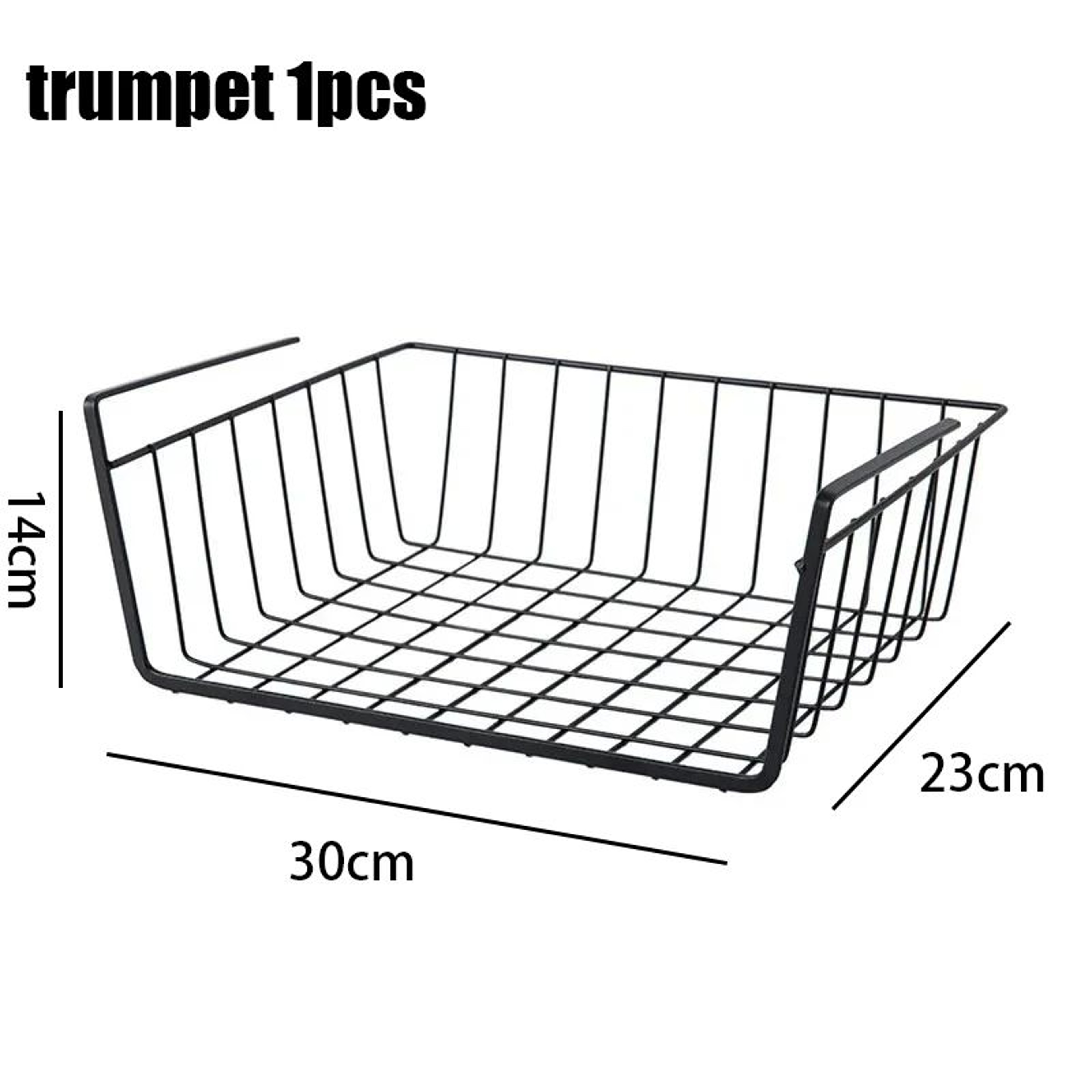 MultiFunctional Under Shelf Basket Hanging Storage Basket For Kitchen  Bathroom Perforated Metal 6