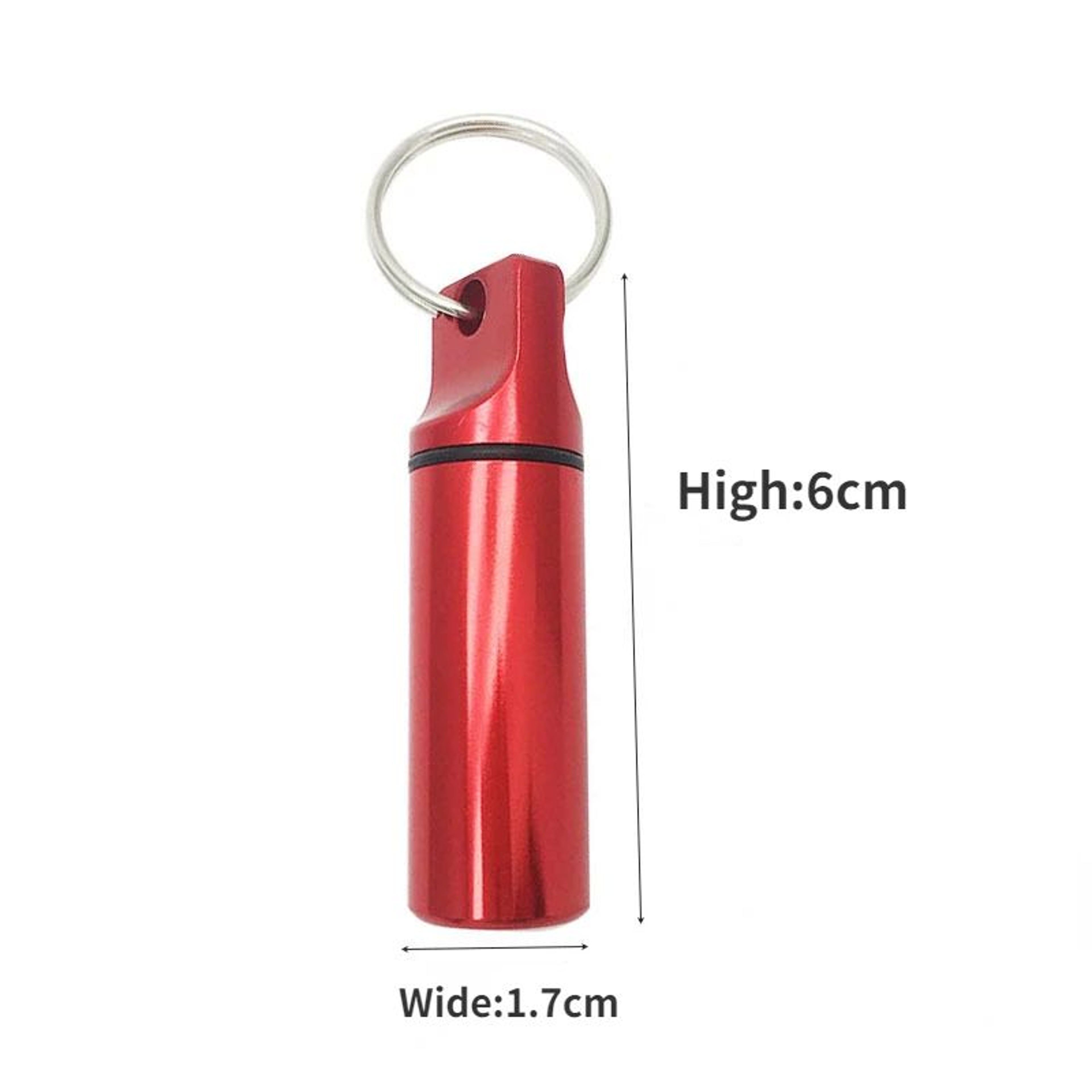 Waterproof Pill Holder Keychain Aluminum Pill Case  Sealed Mini Portable Pill Container 5