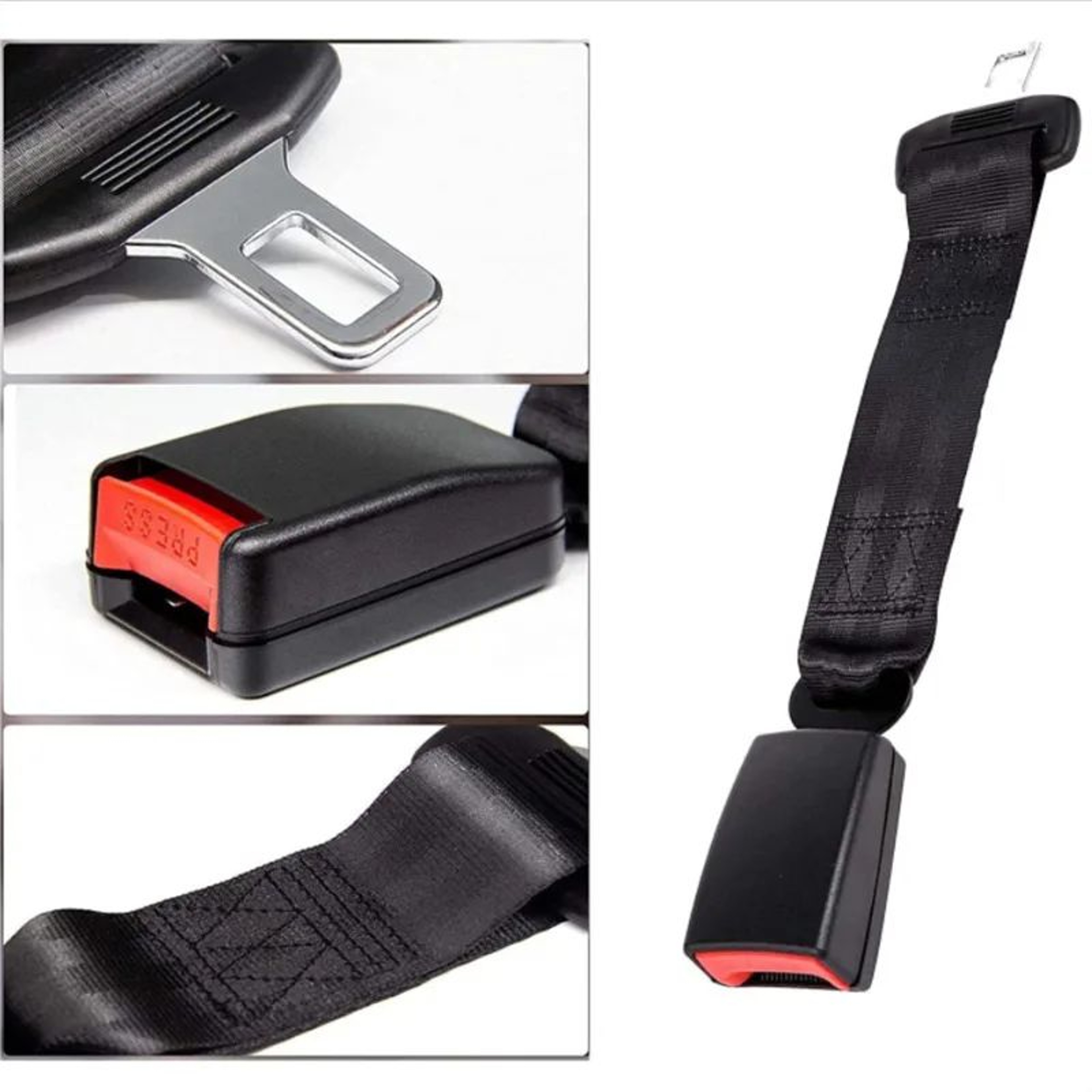 Universal Seat Belt Extender Buckle Plug Straight Insert  Quickfit Seat Belt Buckle Extender For A  3