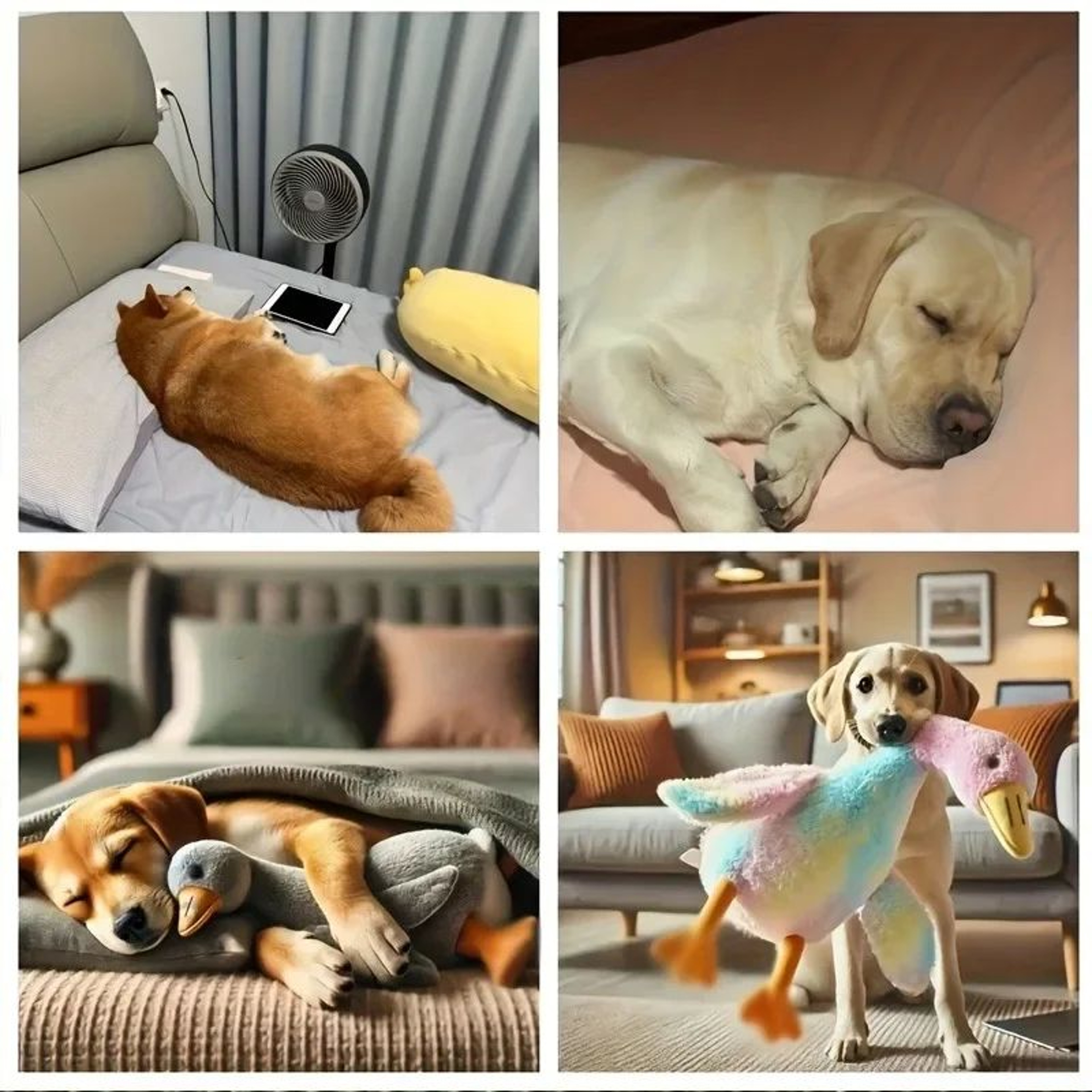 Calming Duck Plush Pet Toy 20 In  Soft Duck Plush Dog Toy For Anxiety Relief  Cuddles 3