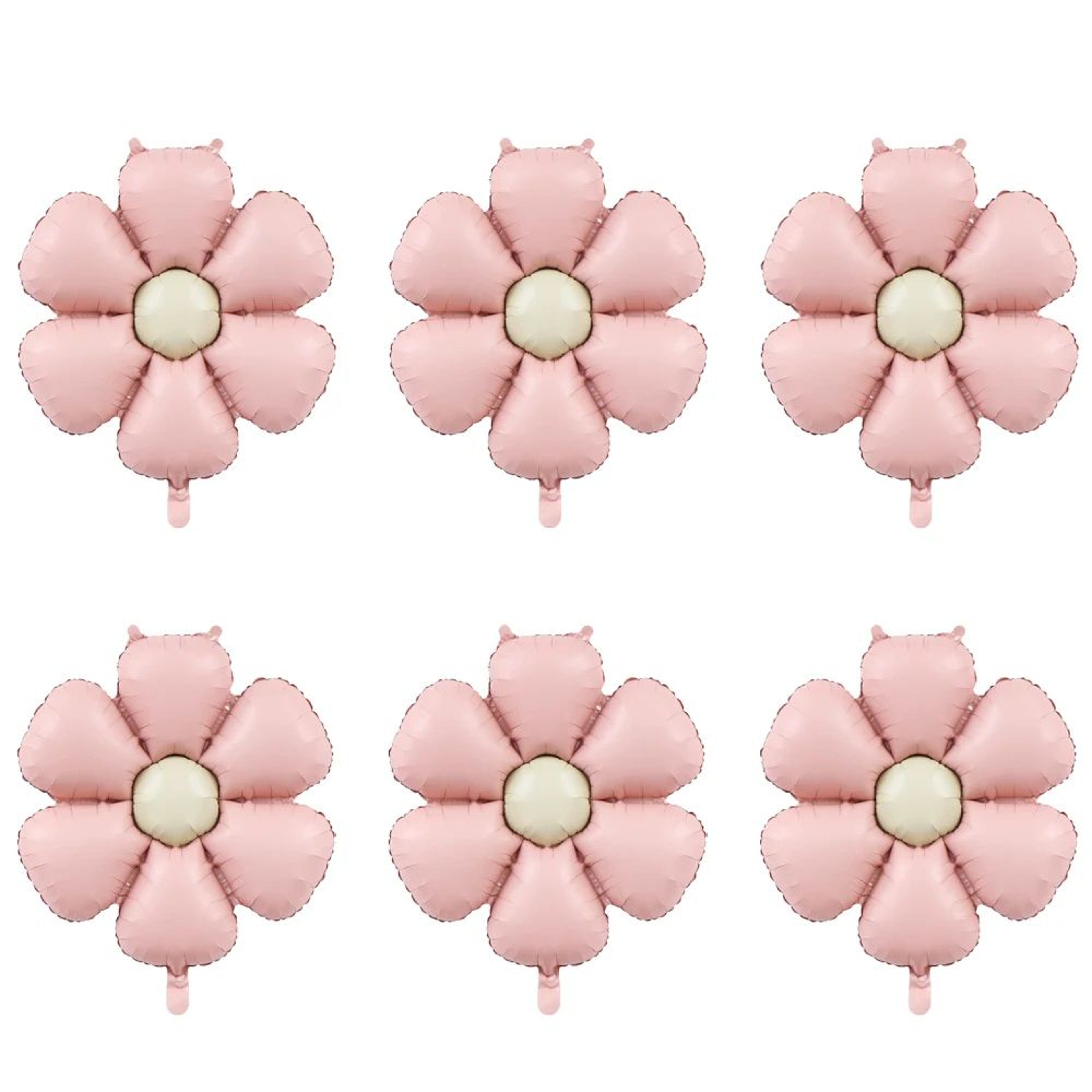 Matte Pink Daisy Foil Balloon Set 6pcs Large Party Decor For Baby Shower  Birthdays 1