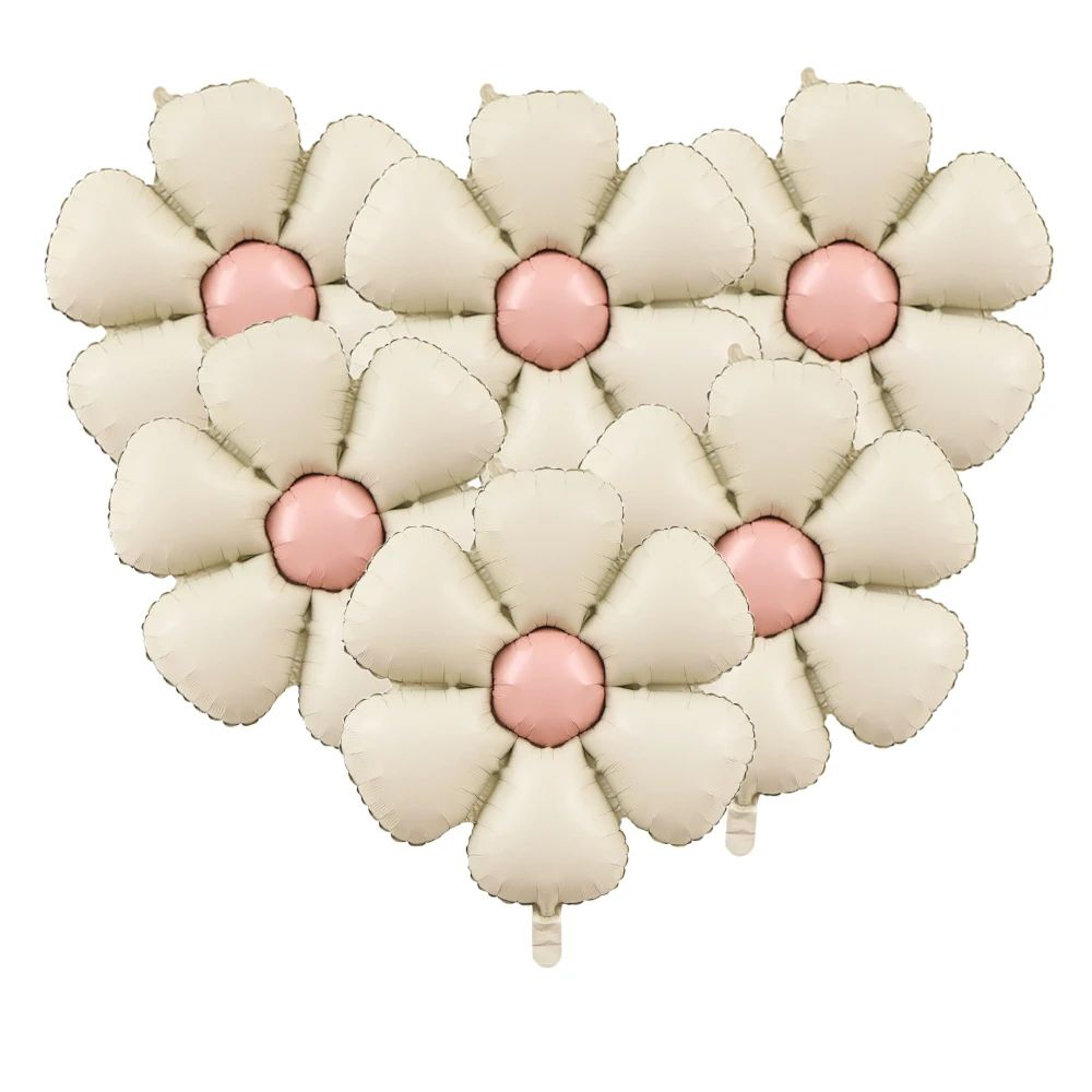 Matte Pink Daisy Foil Balloon Set 6pcs Large Party Decor For Baby Shower  Birthdays 4
