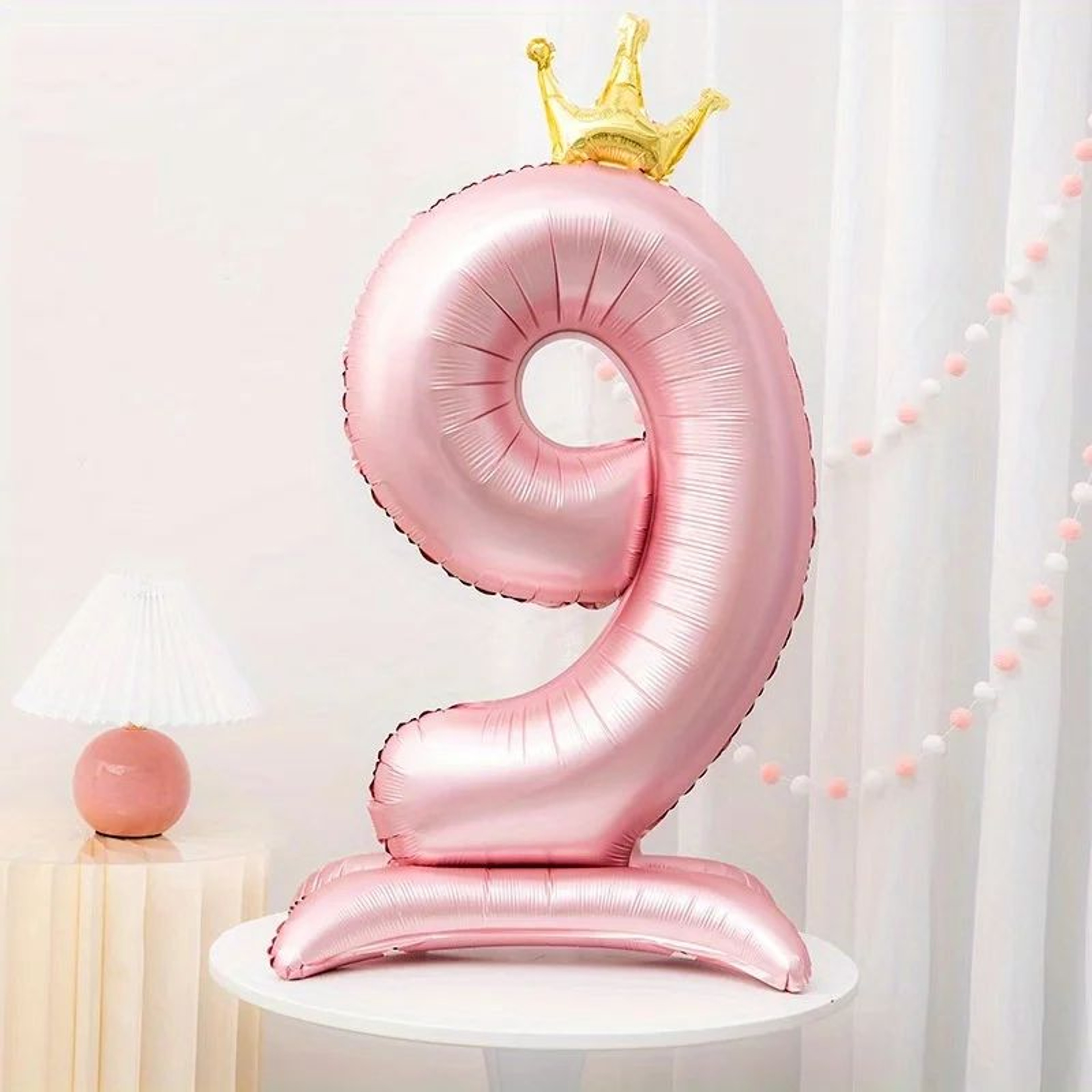42Inch Princess Crown Number Balloon  Pink Foil Birthday Party Decor 15