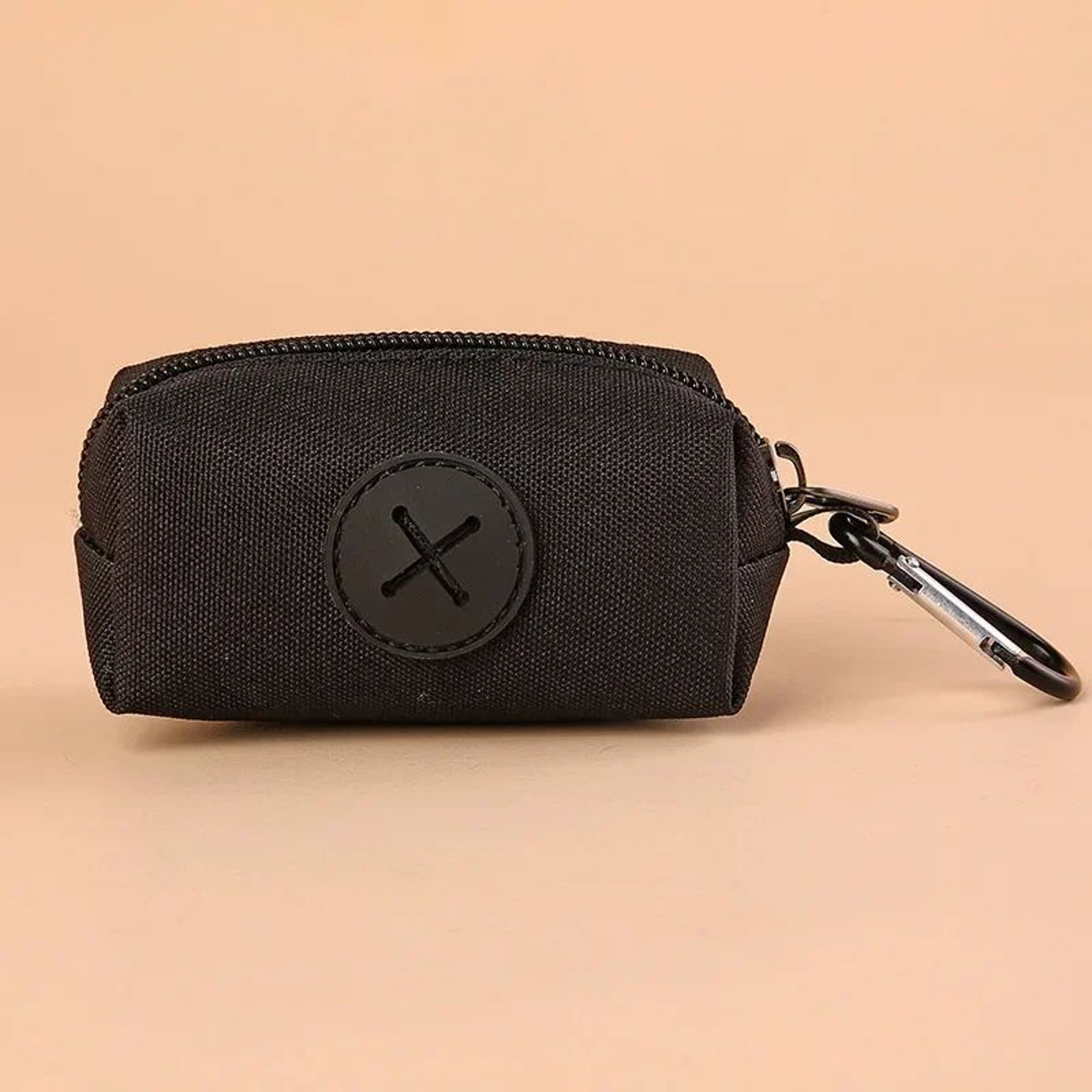 Canvas Dog Poop Bag Holder With Carabiner Clip  Durable Poop Bag Dispenser For OntheGo Walks 2