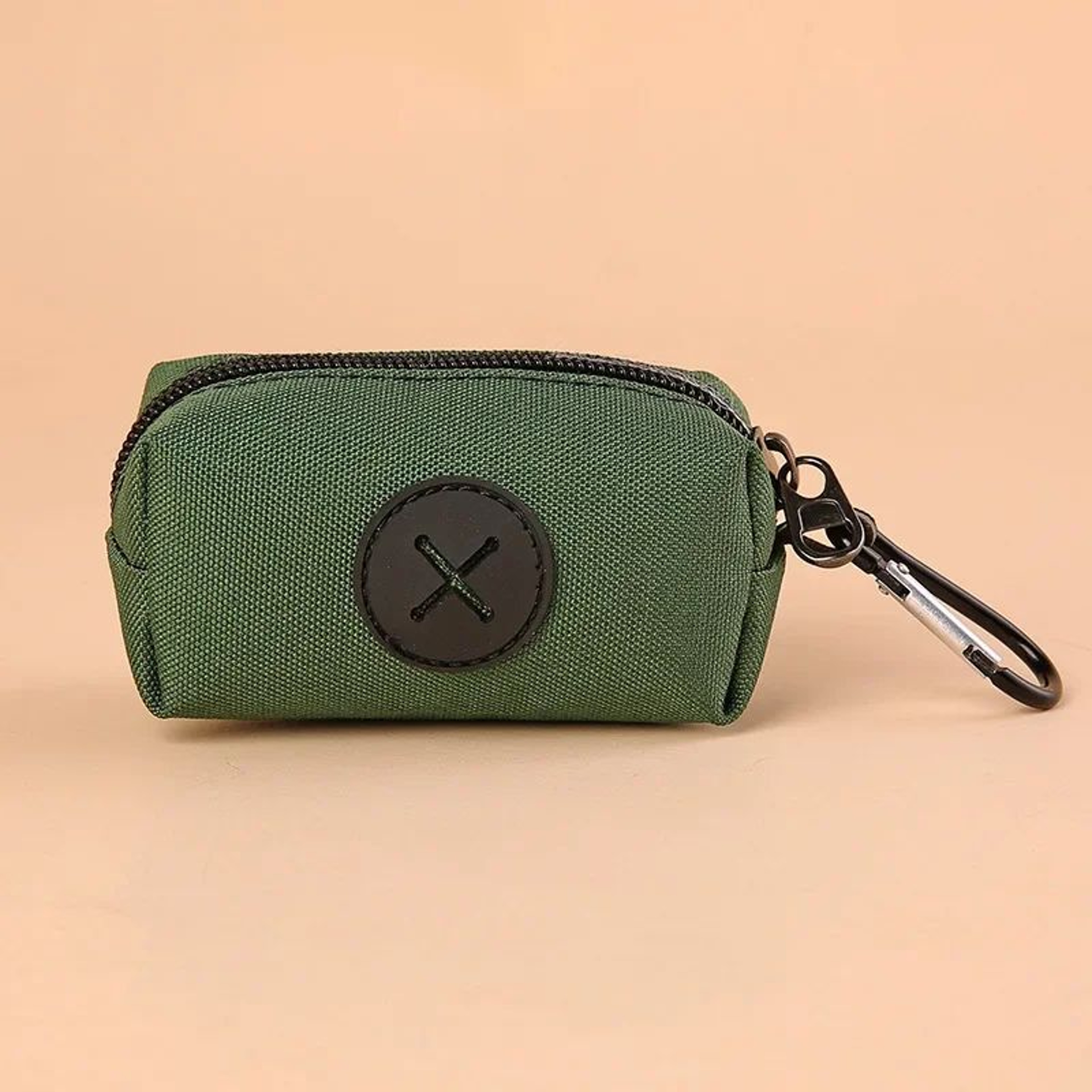 Canvas Dog Poop Bag Holder With Carabiner Clip  Durable Poop Bag Dispenser For OntheGo Walks 3