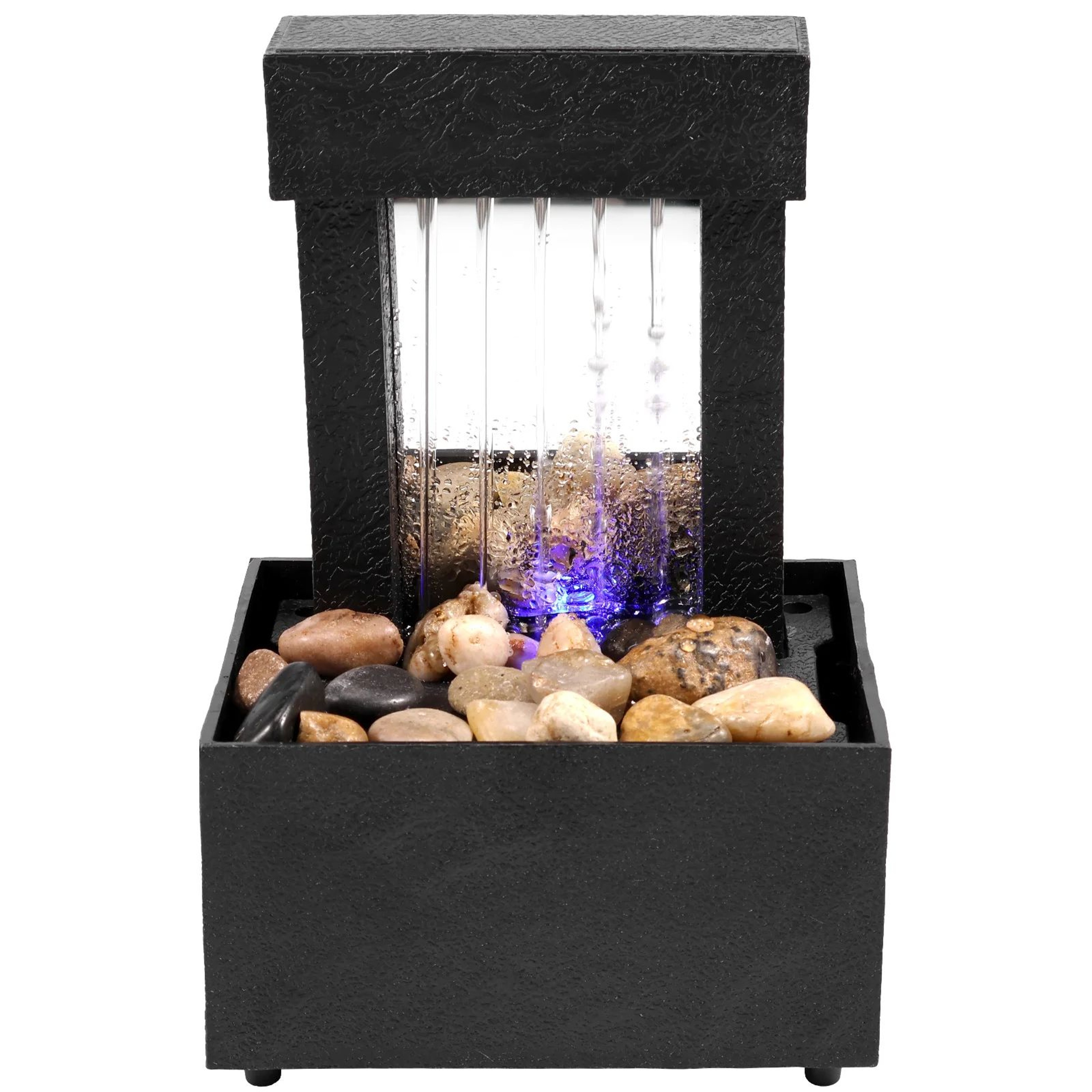 TranquilFlow Indoor Waterfall Fountain  Zen Desktop Fountain With Soft Lights  Relaxing Water Featu 11