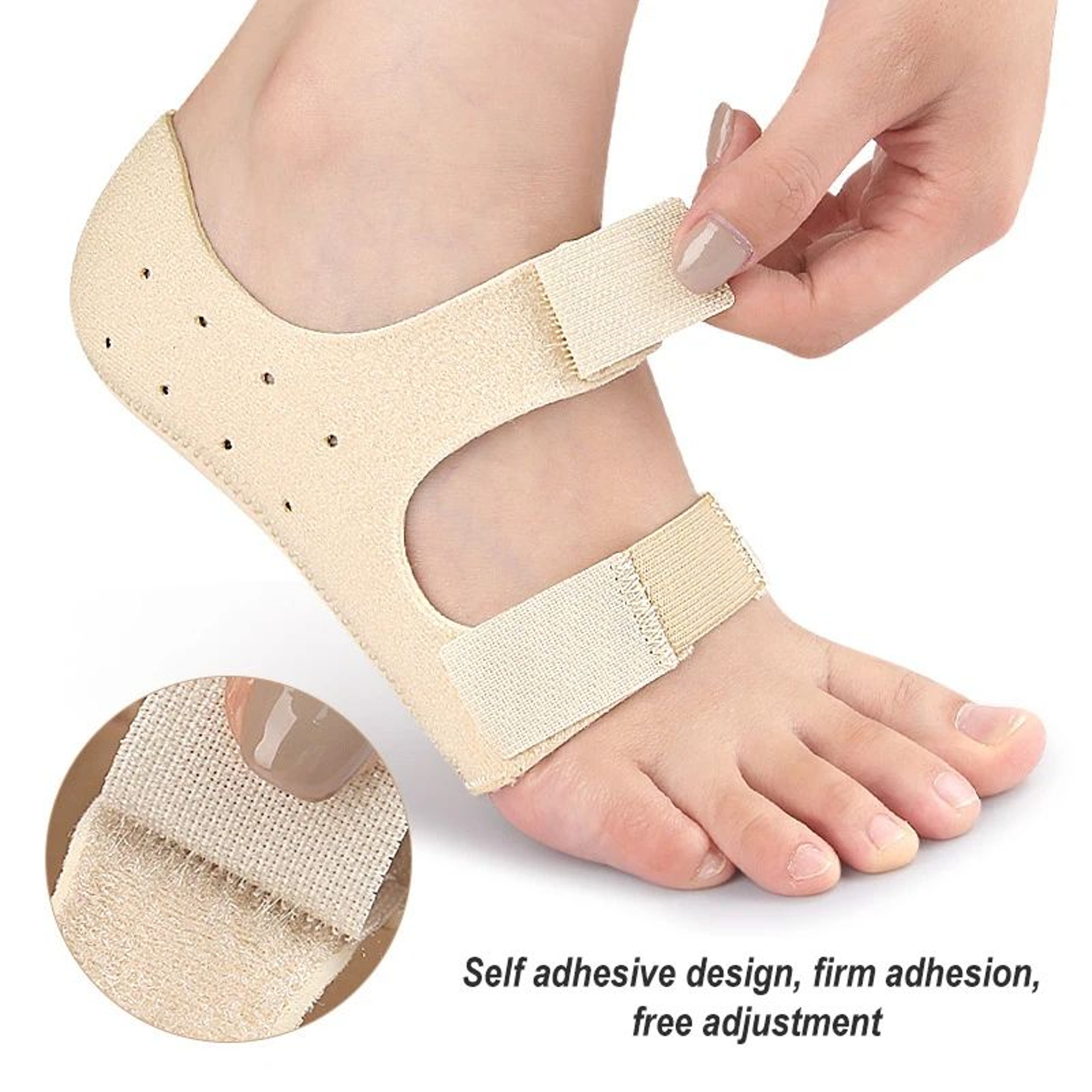 Plantar Relief ShockAbsorbing Heel Support Inserts  Adjustable Plantar Fasciitis Relief Cushion Pad 4