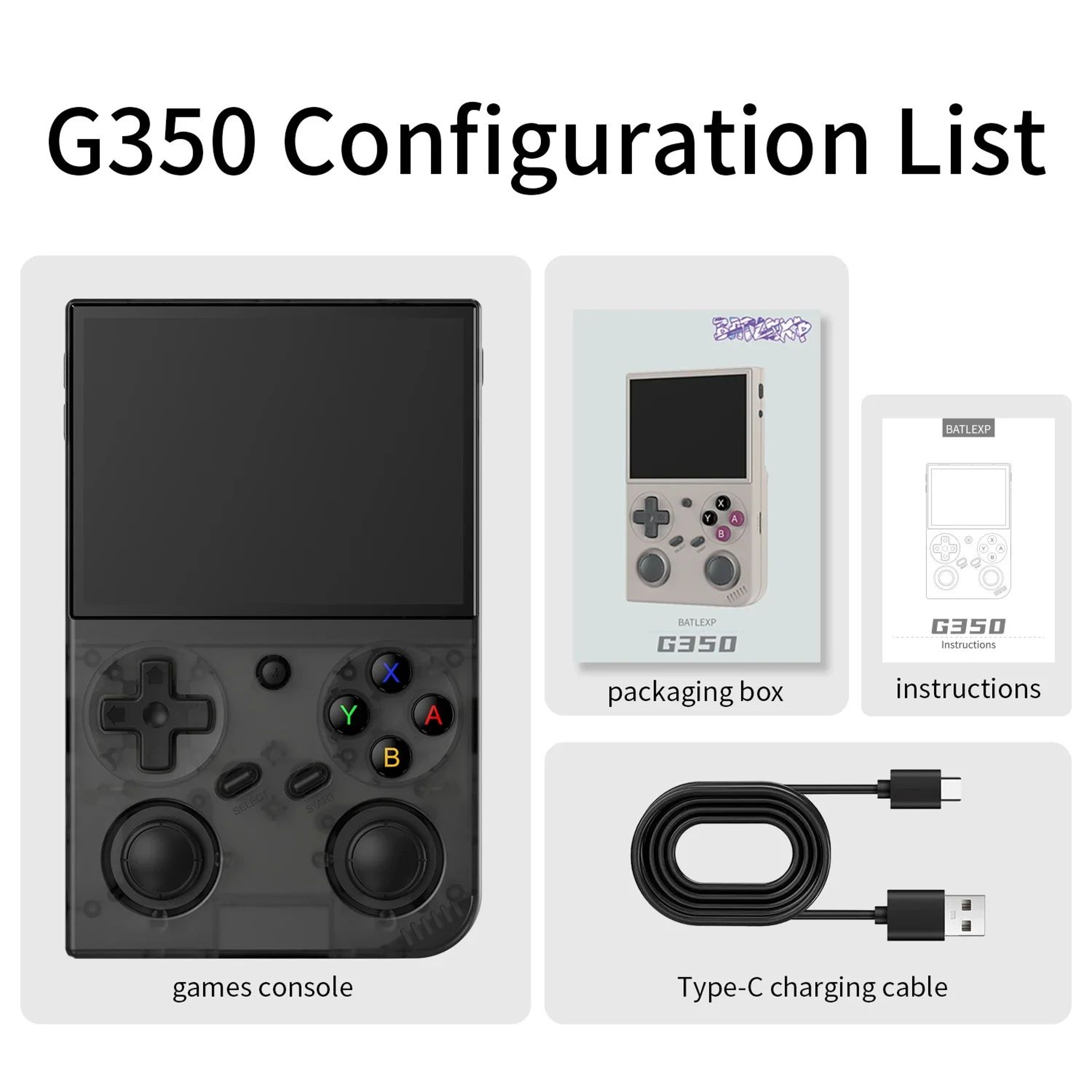 BATLEXP G350 Retro Handheld Retro Game Console With 35 IPS Screen Portable Gaming Console 6