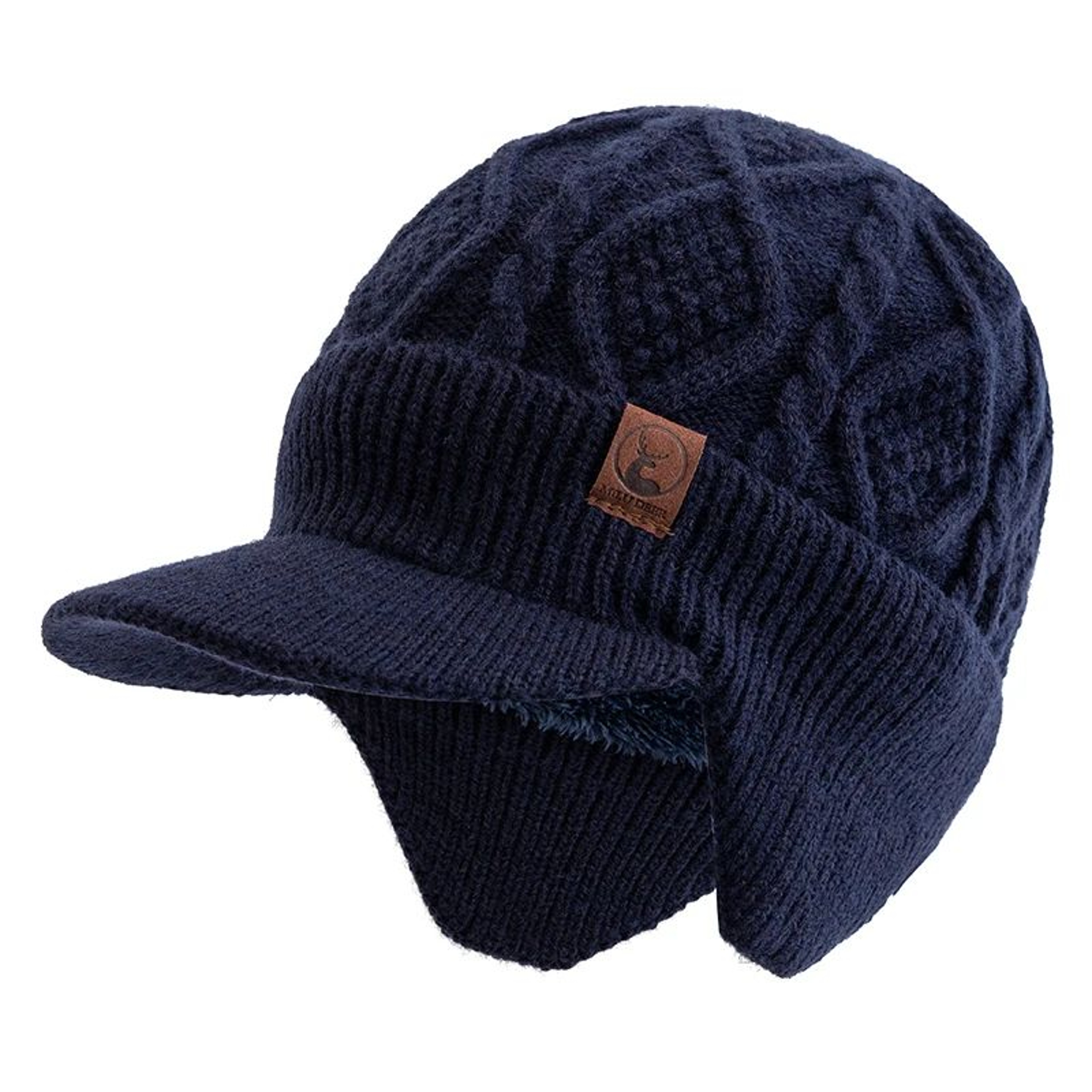 ArcticShield PlushLined Winter Hat With Ear Flaps  Unisex Thermal Knit Beanie For Outdoor Adventure 9