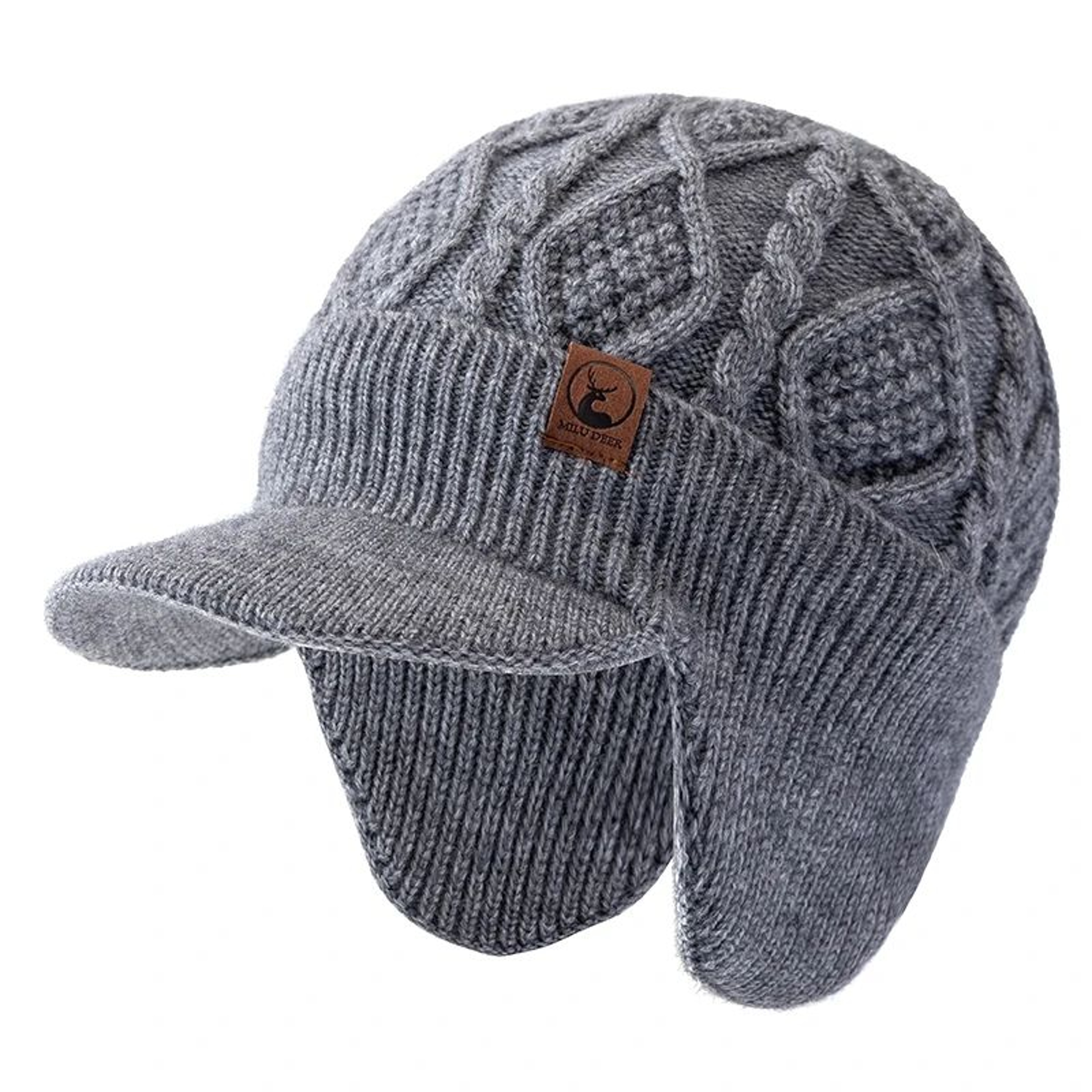ArcticShield PlushLined Winter Hat With Ear Flaps  Unisex Thermal Knit Beanie For Outdoor Adventure 10