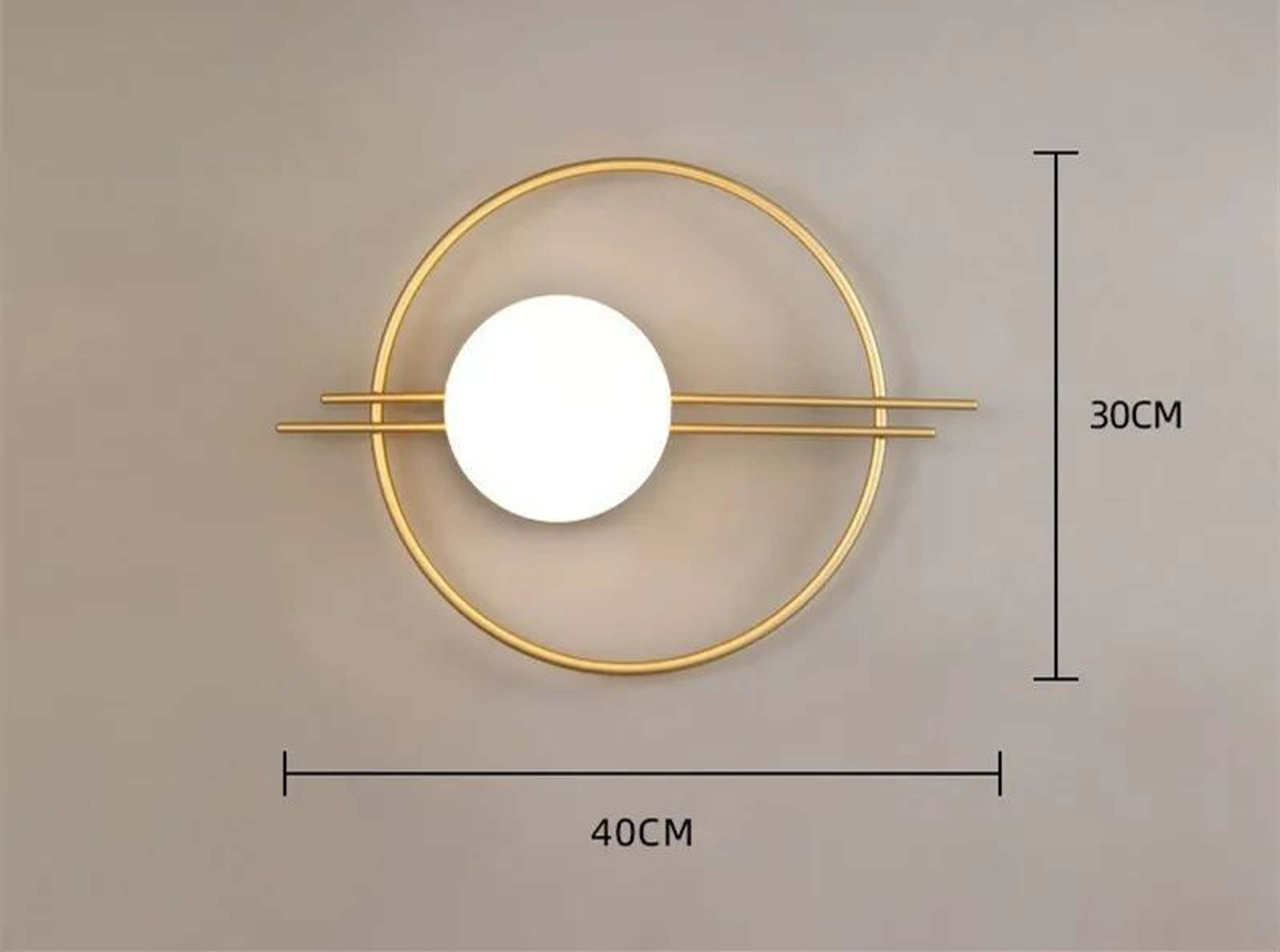 Modern Gold  Black LED Wall Sconce  Minimalist Round Accent Light For Bedroom  Living Room 7