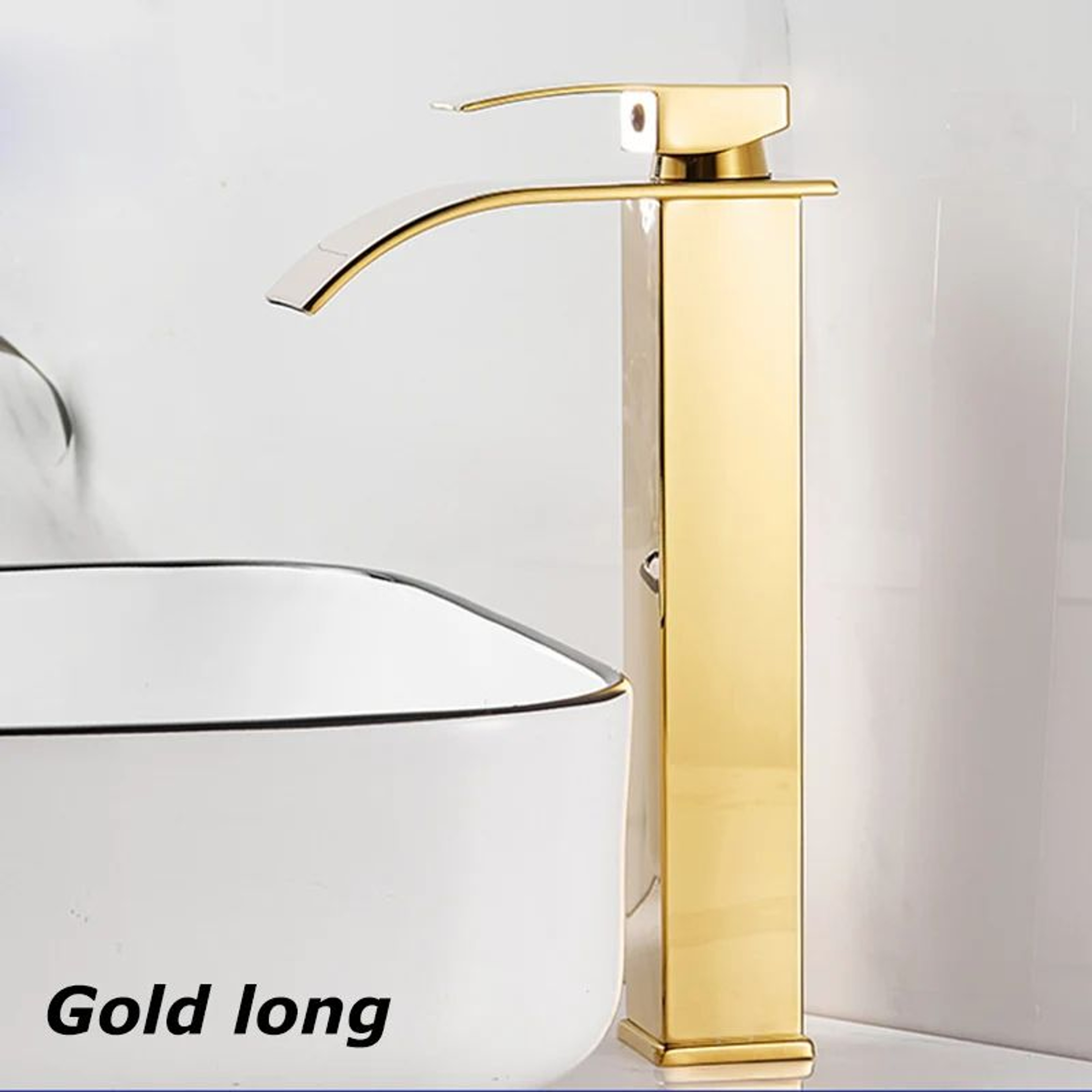 Matte Black Waterfall Bathroom Faucet Stainless Steel Hot  Cold SingleHandle Basin Mixer 10
