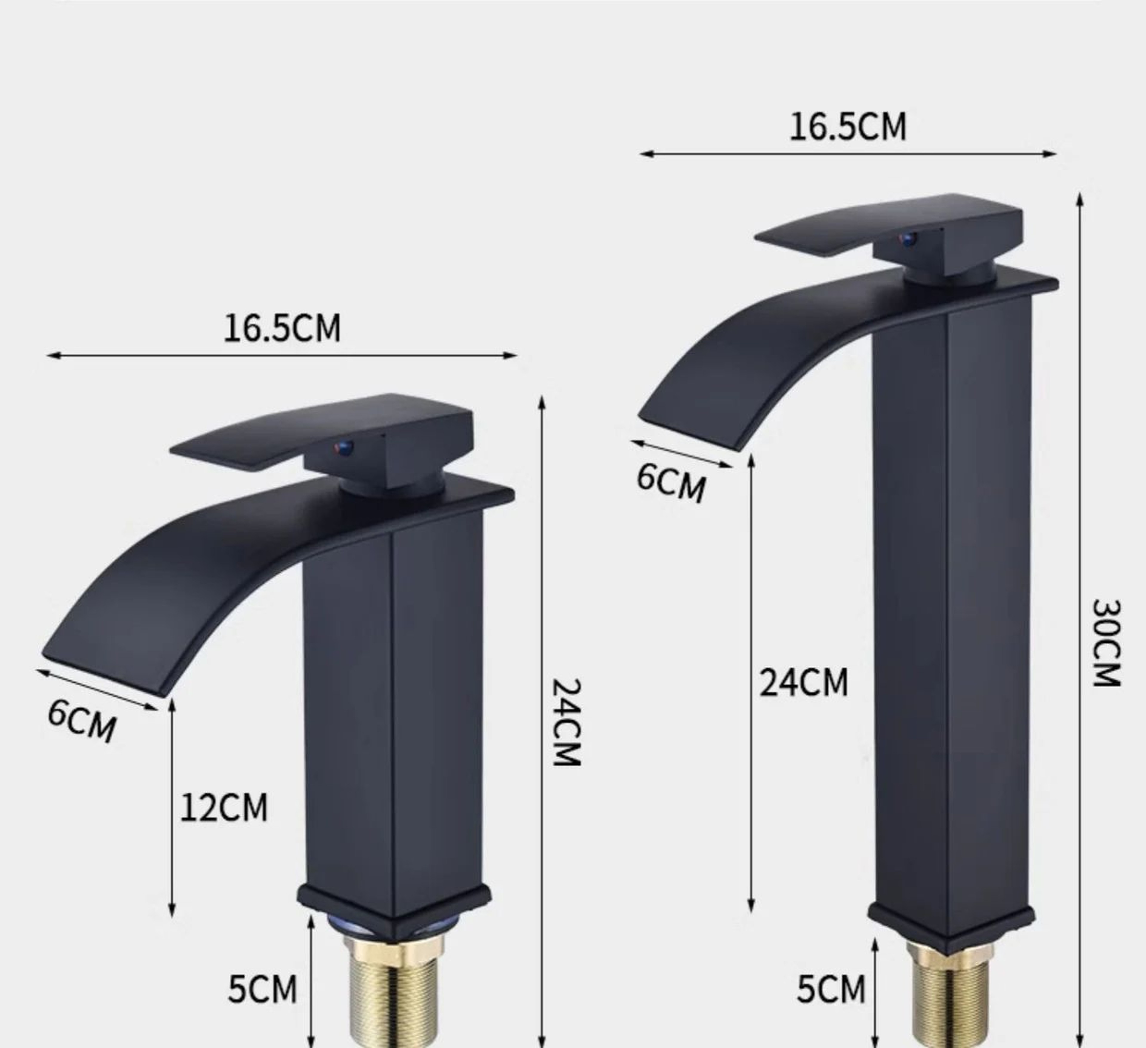 Matte Black Waterfall Bathroom Faucet Stainless Steel Hot  Cold SingleHandle Basin Mixer 1