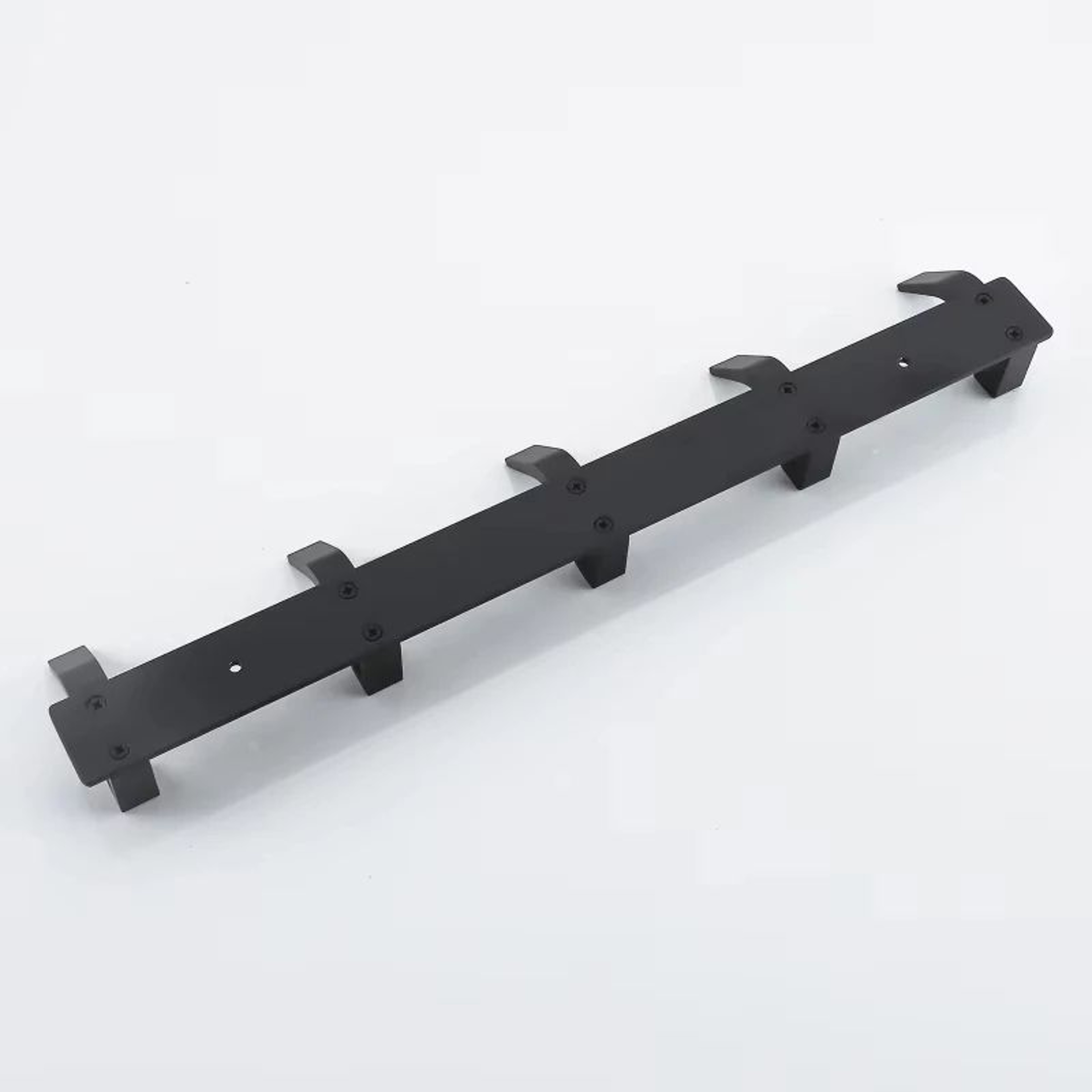Modern Black Aluminum Wall Hook Rack  SpaceSaving Towel  Coat Holder For Bathroom And Entryway 4