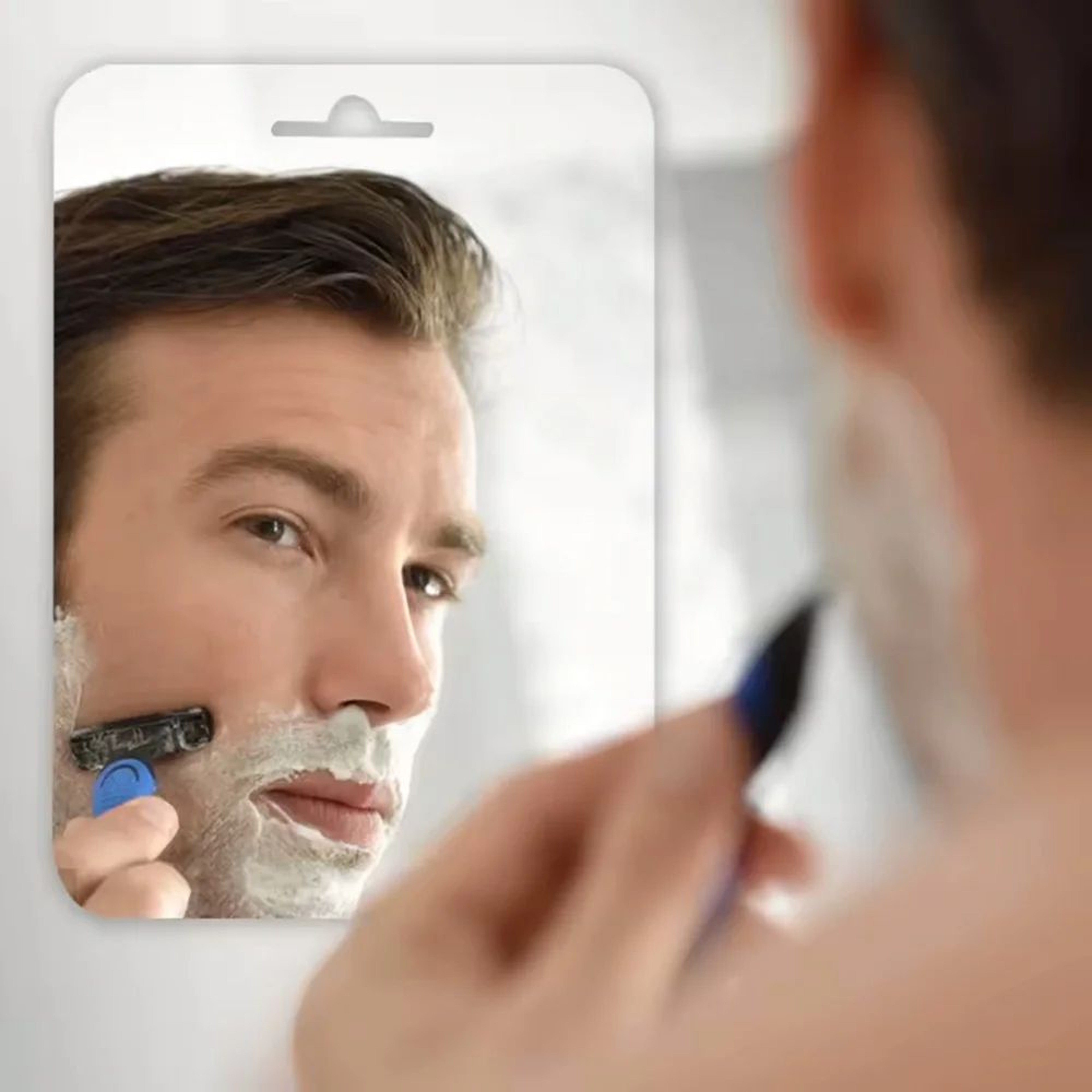 FogFree Shower Shaving Mirror  WallMounted Acrylic Bathroom Mirror For Shower  Travel 1
