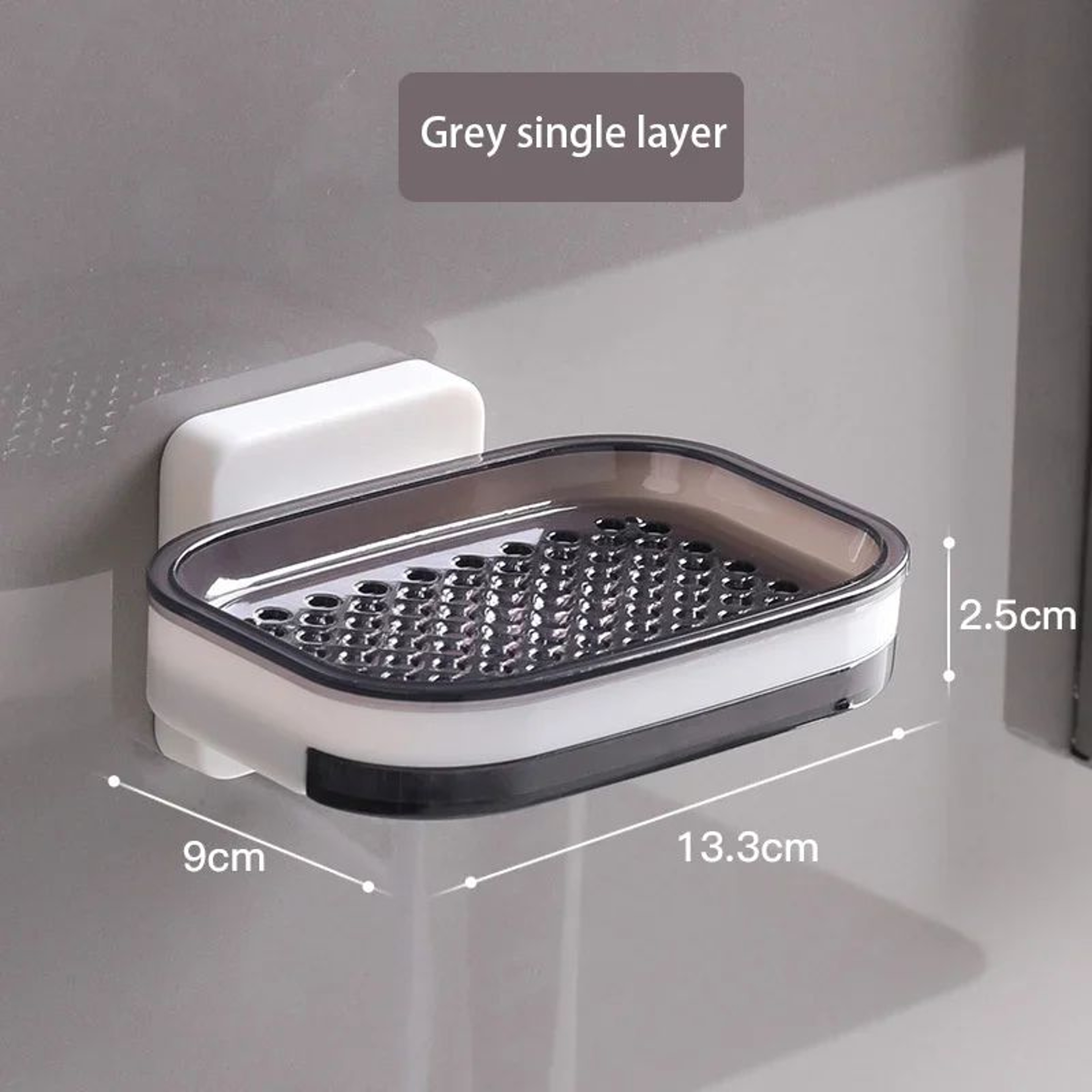 NoDrill Double Layer Bathroom Storage Rack With Drainage  Wall Mounted Soap Holder  Organizer 7