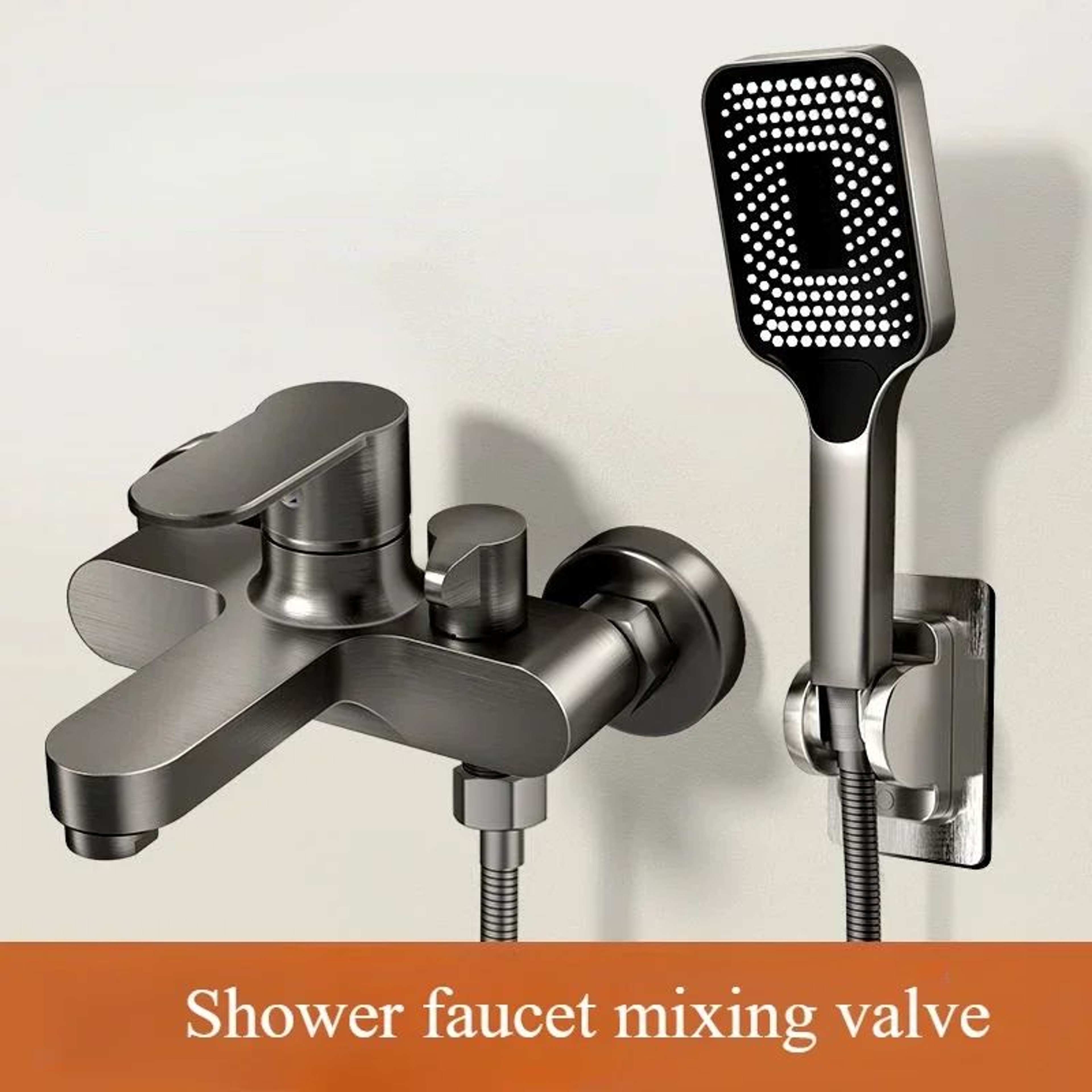 Luxury Thermostatic Shower System With 3Way Diverter  Bathtub Mixer 3
