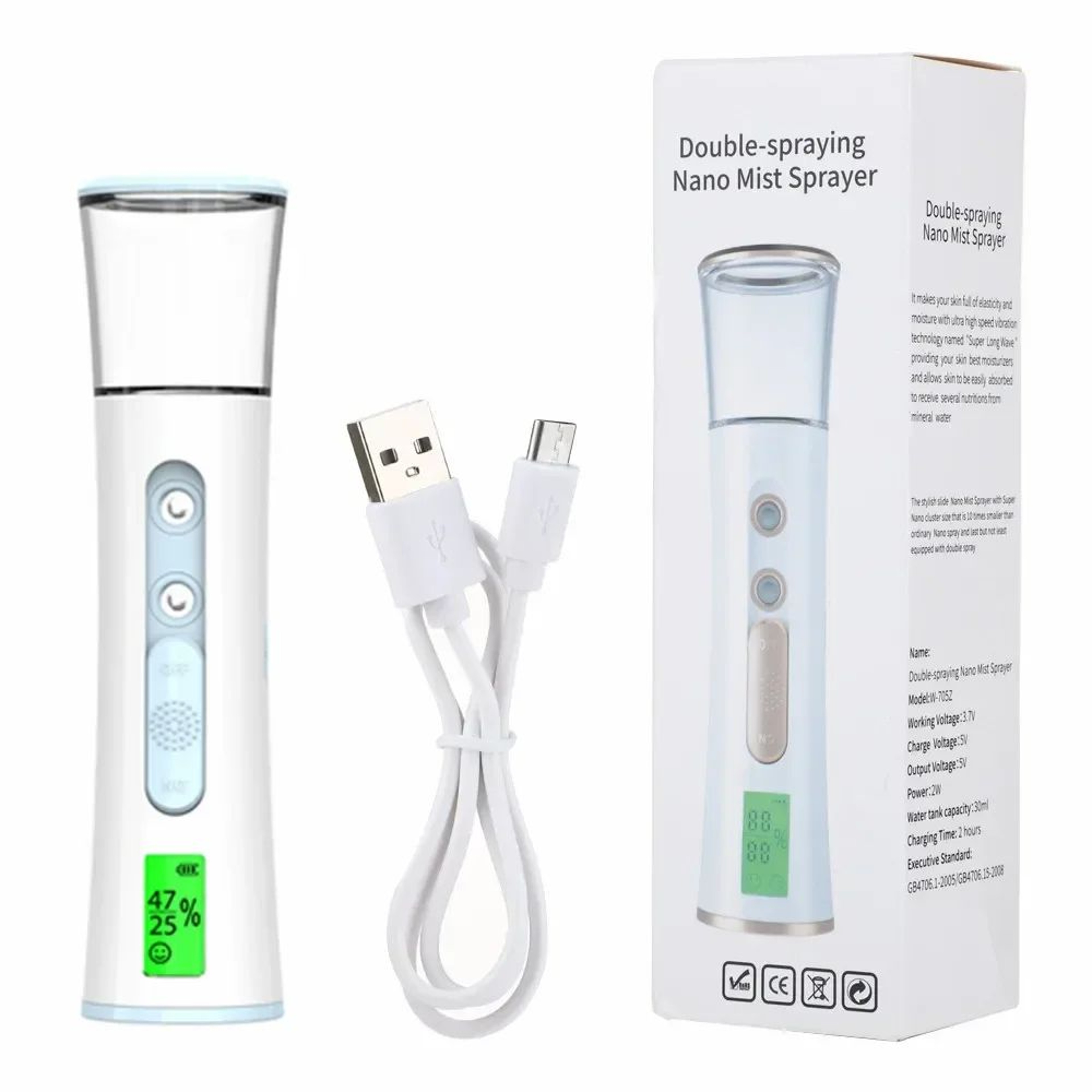 NanoMist Pro Facial Steamer  USB Portable Nano Facial Steamer For Deep Hydration  Lash Care 7