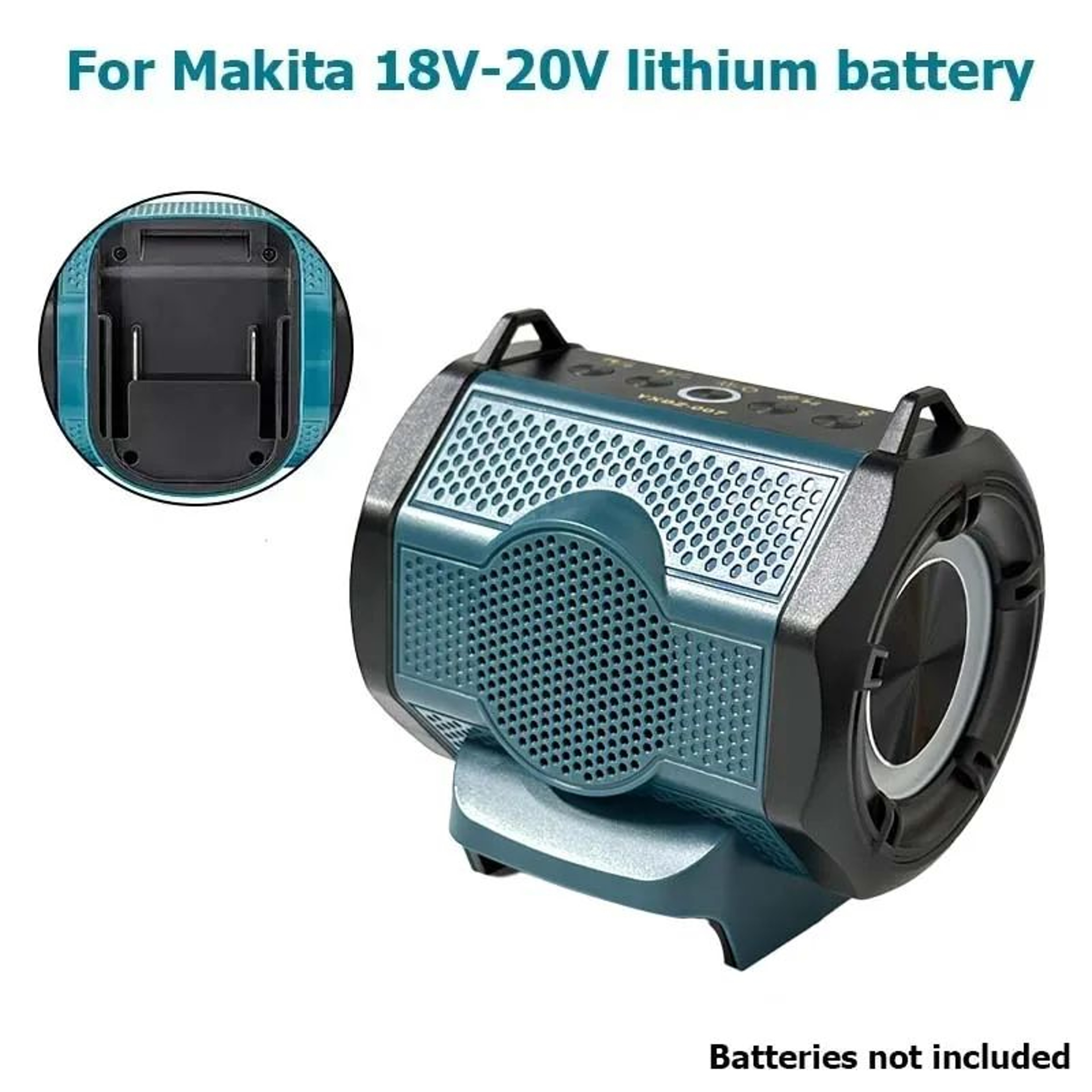 Cordless Tool Battery Bluetooth Speaker With USBC Charging 18V20V For Milwaukee Makita DeWalt  Bosc 7
