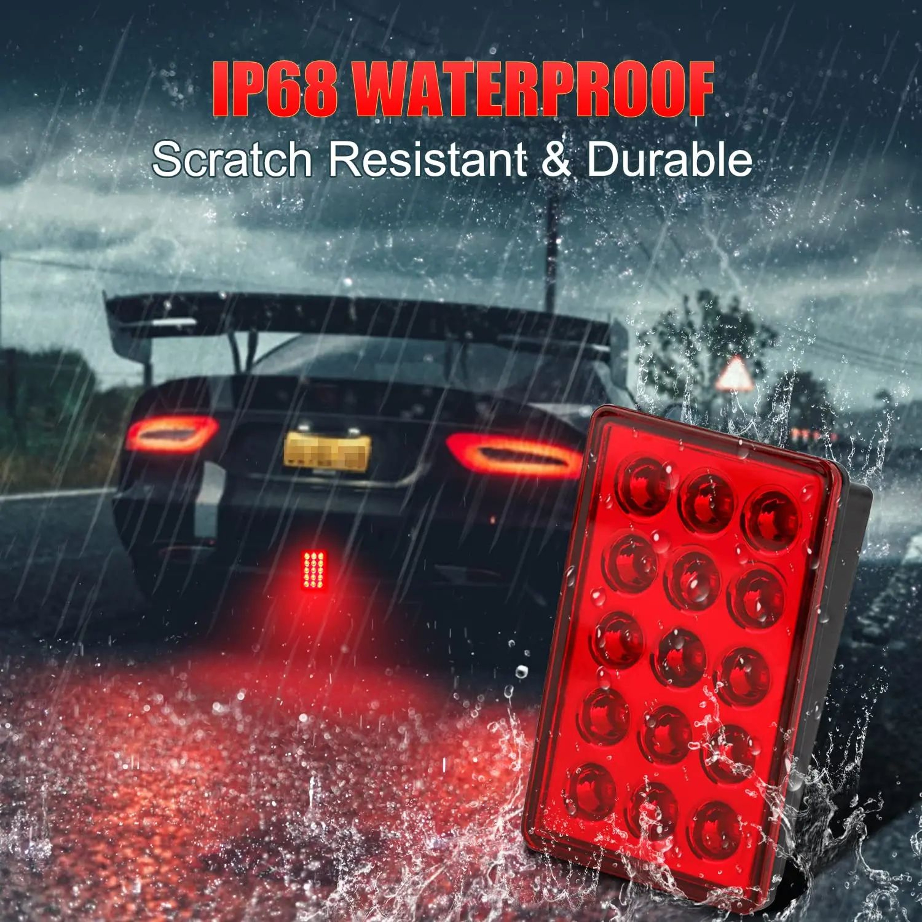 HighVisibility F1 Style LED Brake Light  15LED Rear Safety Warning Lamp For Cars  SUVs 3