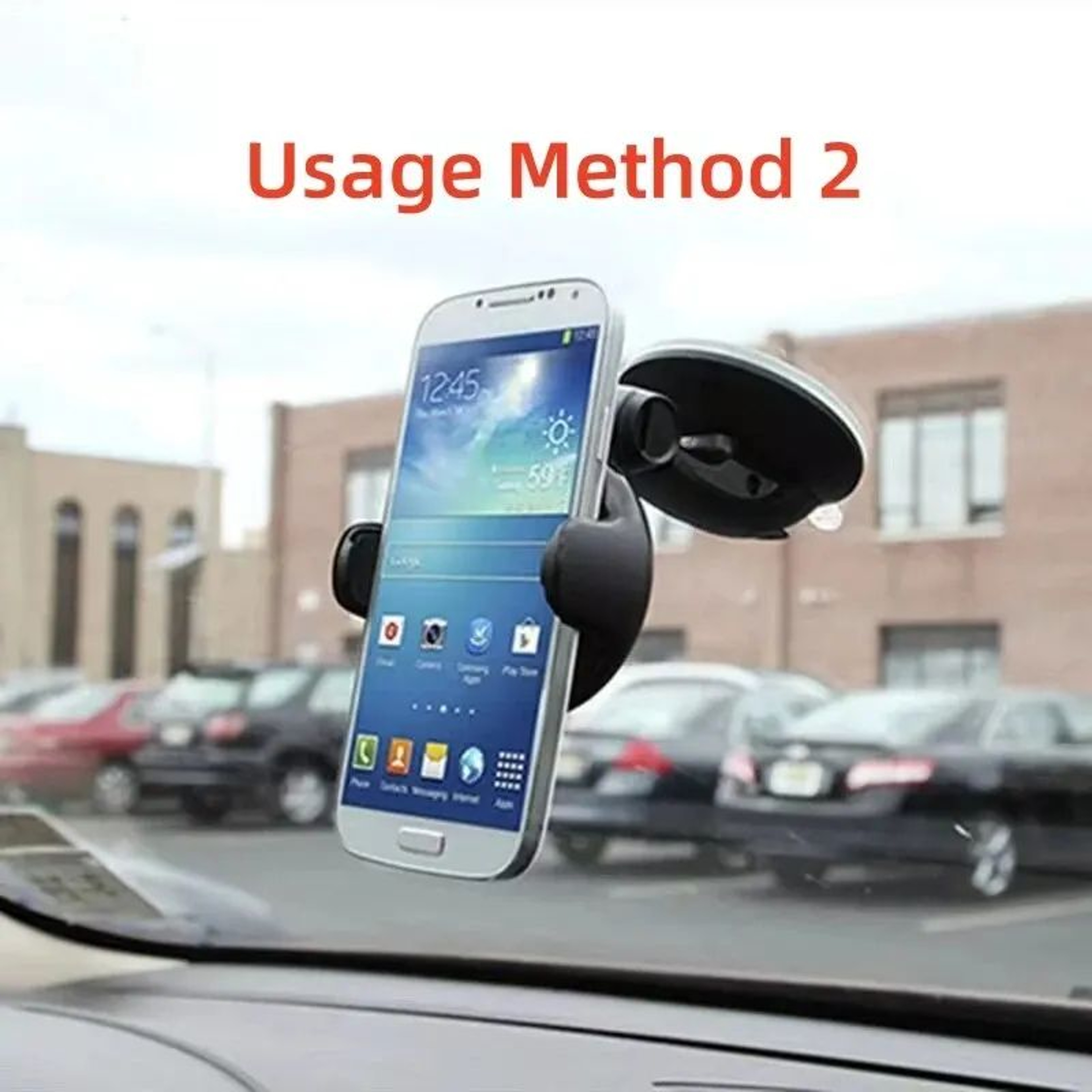 360 Universal Car Phone Holder  Adjustable Windshield Phone Mount For HandsFree Driving 3