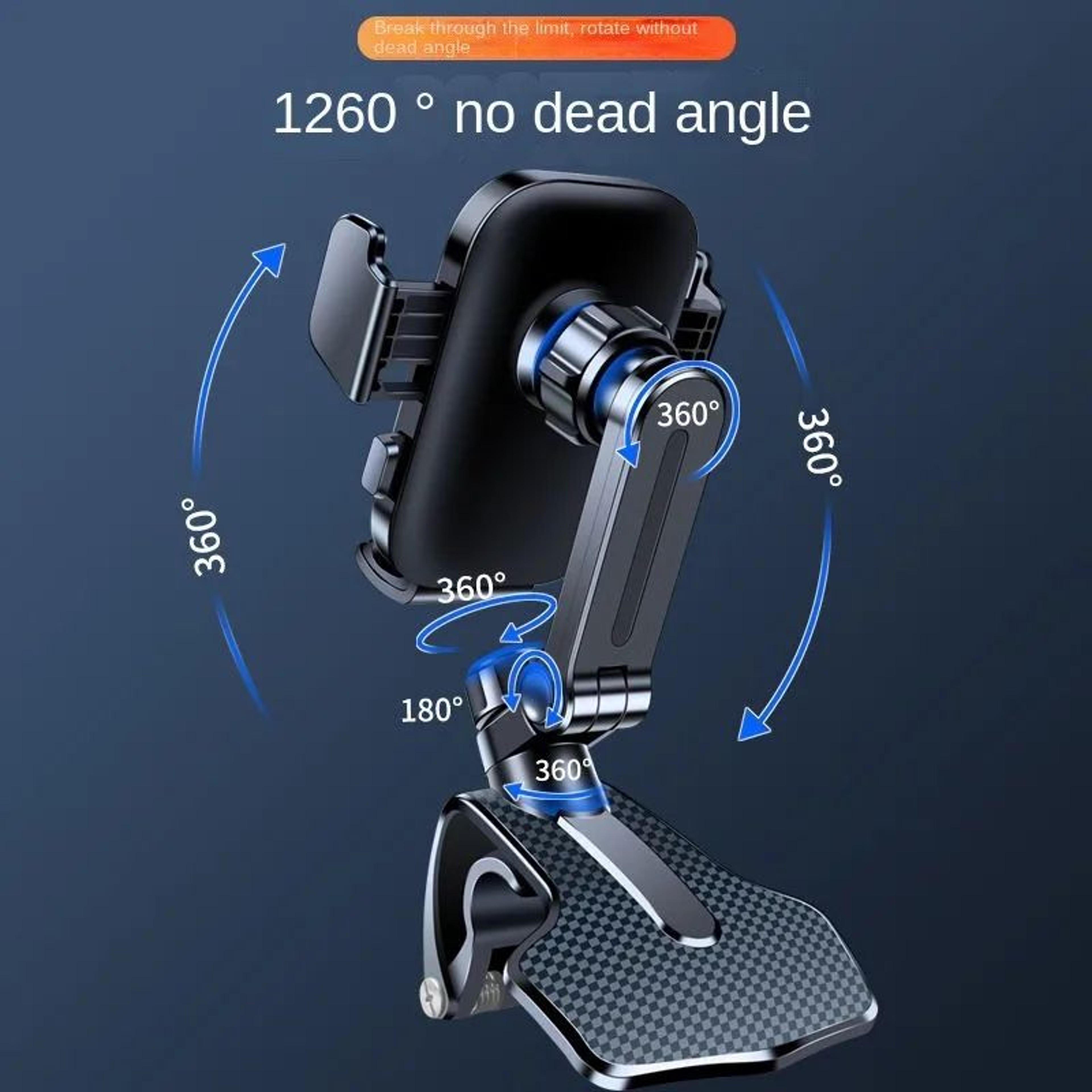360 Adjustable Dashboard Car Phone Holder  Universal AntiSlip Navigation Mount 1