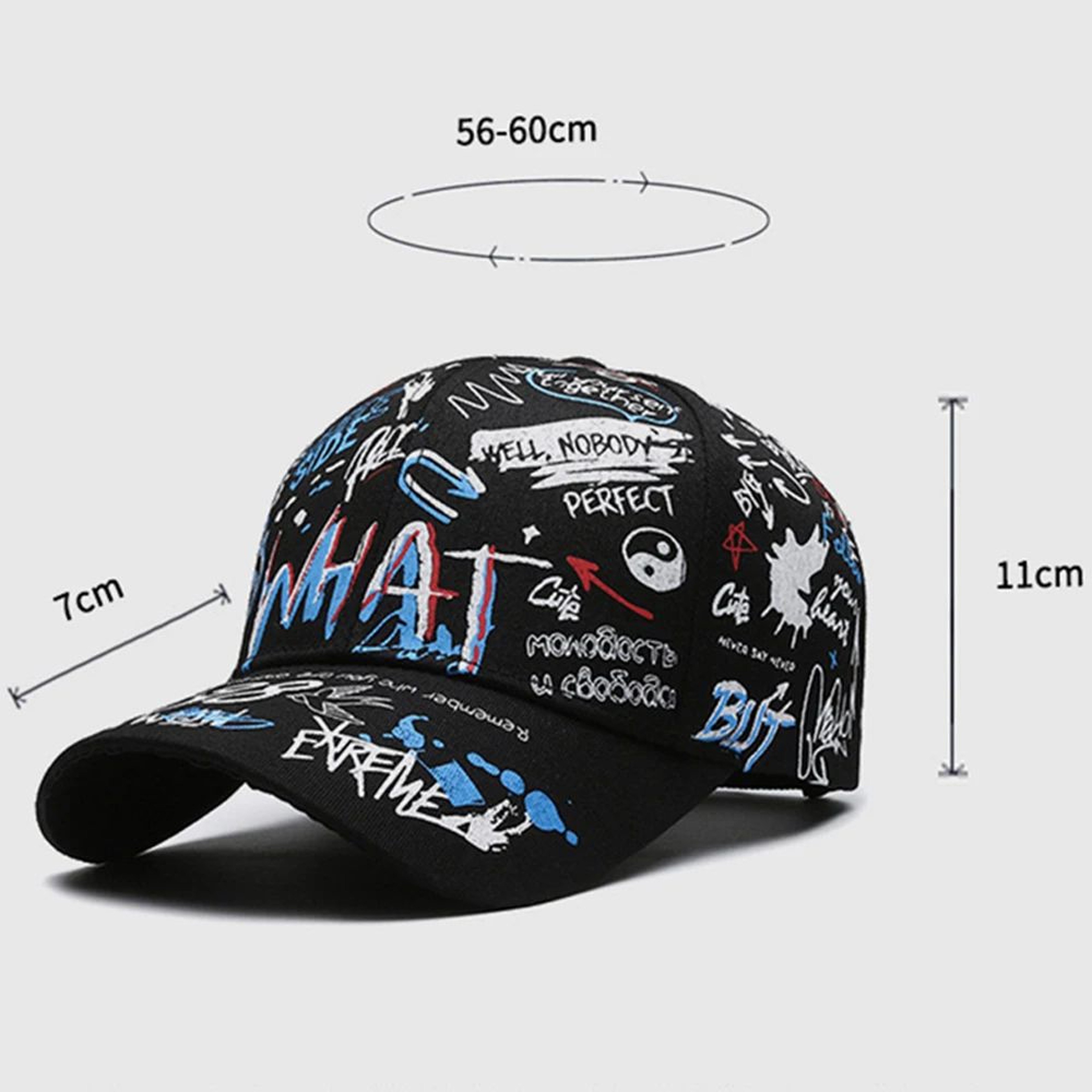 Urban Vibe Graffiti Streetwear Baseball Cap  Adjustable Hip Hop Trucker Hat 1