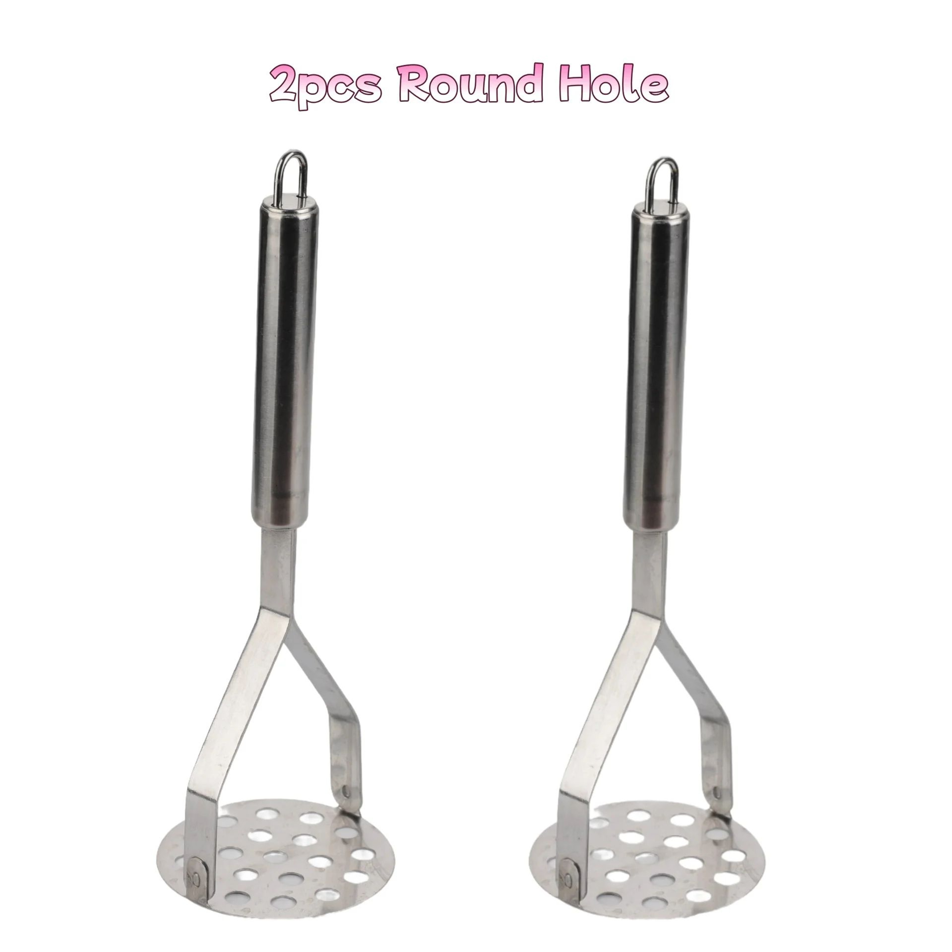 Stainless Steel Potato Masher  Baby Food Press  HeavyDuty Manual Vegetable Masher 9