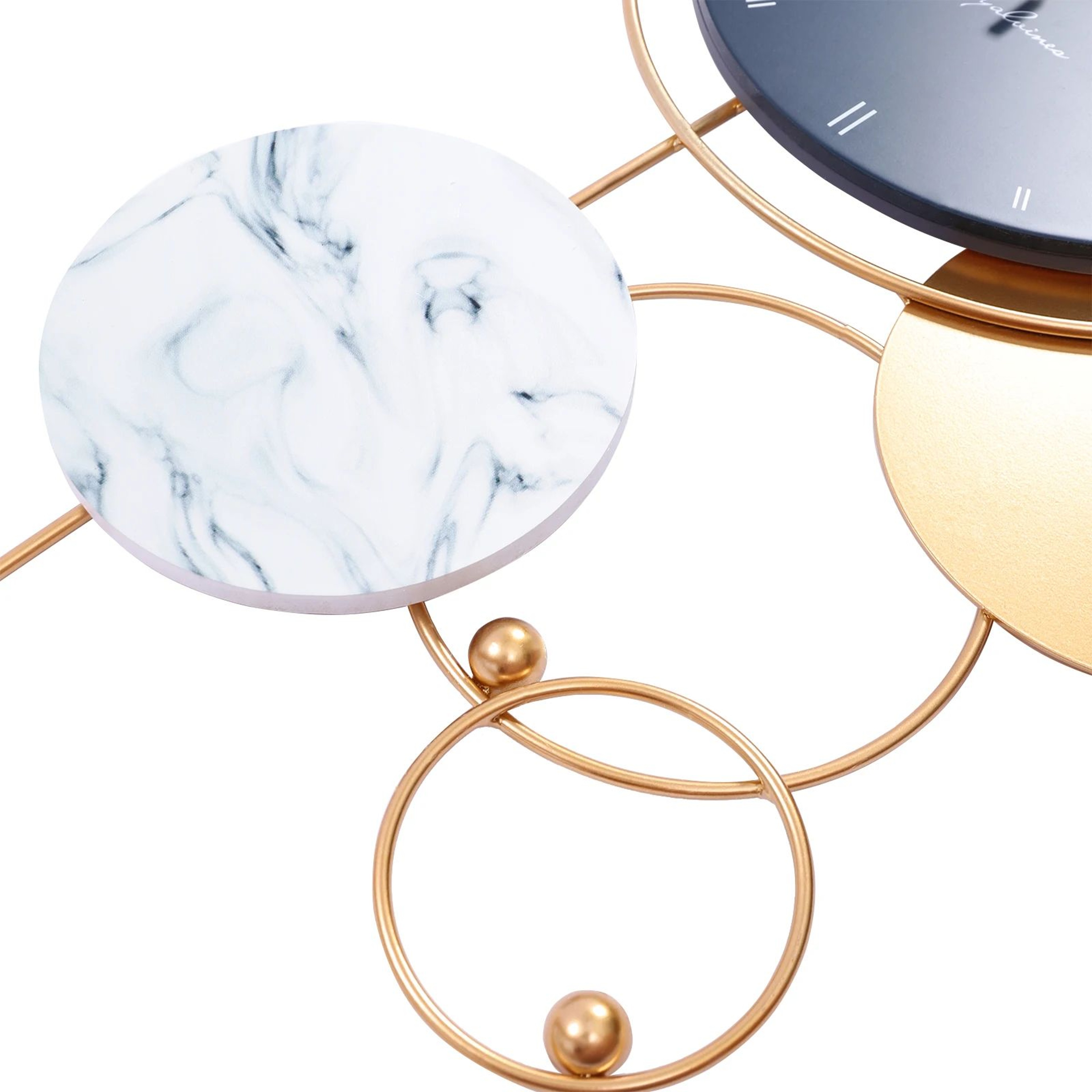 Luxury Gold Metal Large Wall Clock  Silent Modern Decorative Wall Clock For Living Room 3